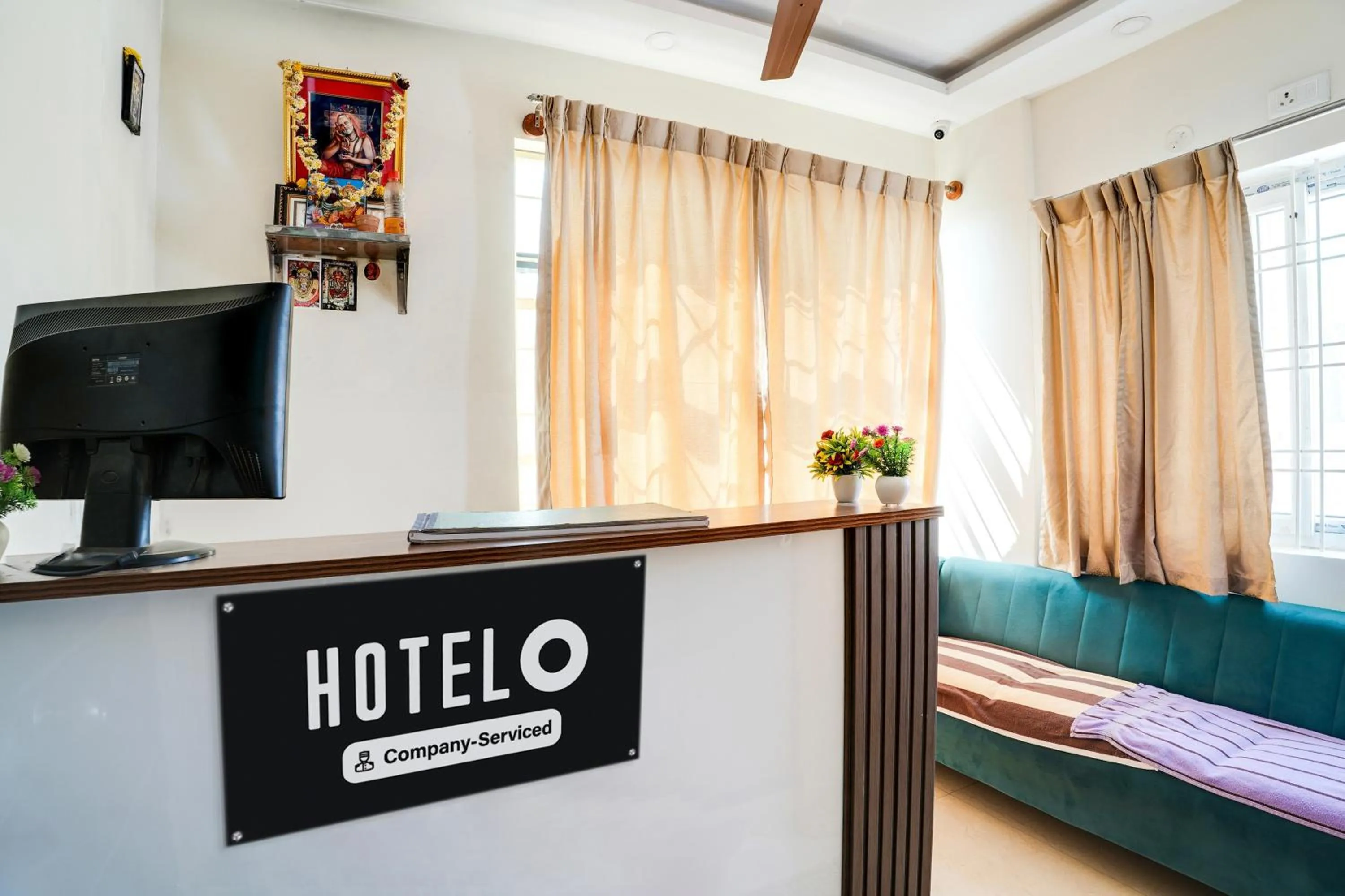 Lobby or reception, Bed in Hotel O Bangalore Near Reva Circle Formerly CKA Boarding