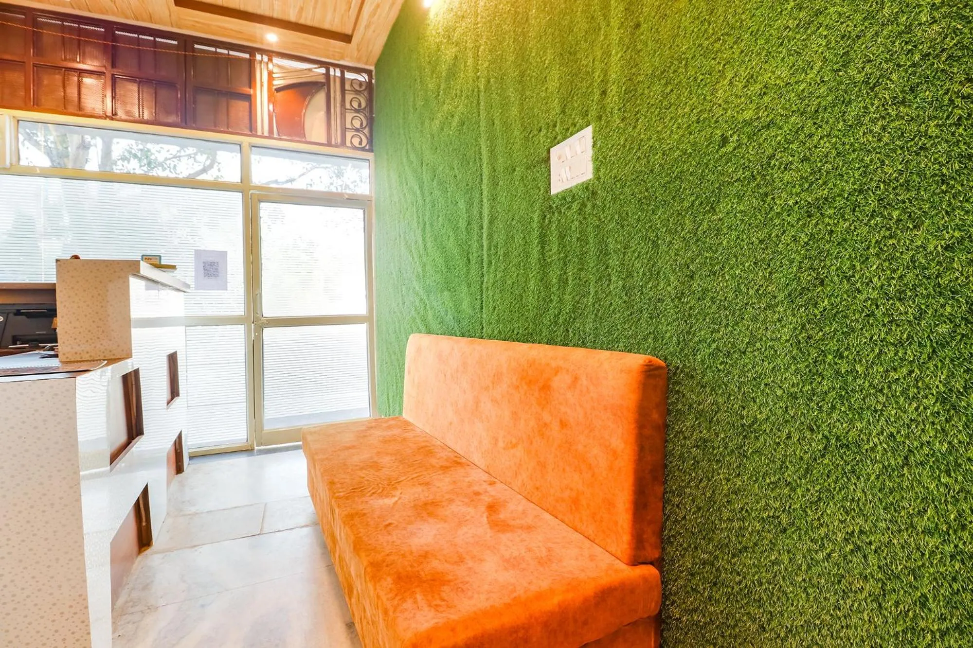 Seating area in FabHotel Royal Vilas