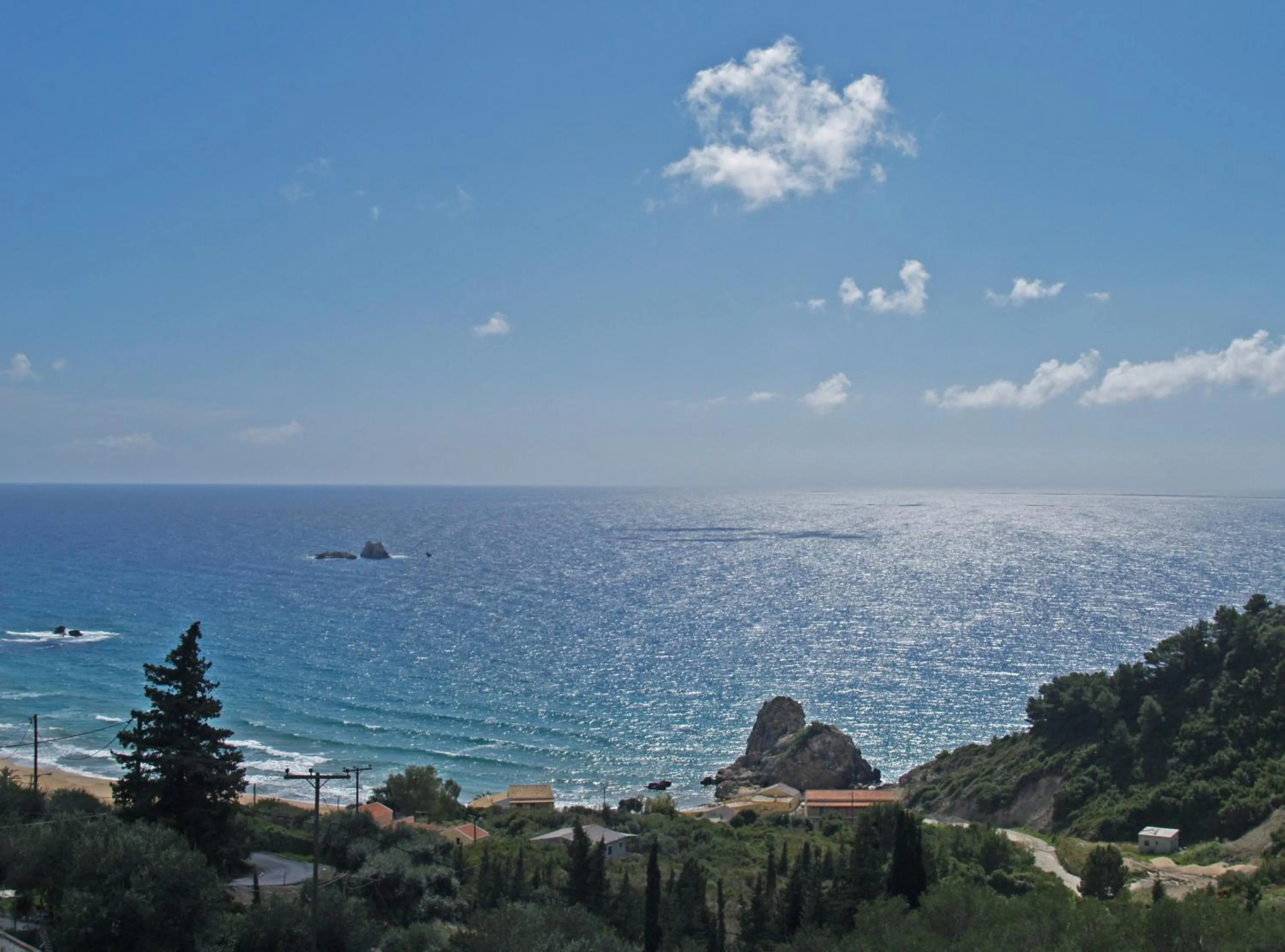 Natural landscape in Luxury Loft Apartment with Pool - Pelekas Beach, Corfu