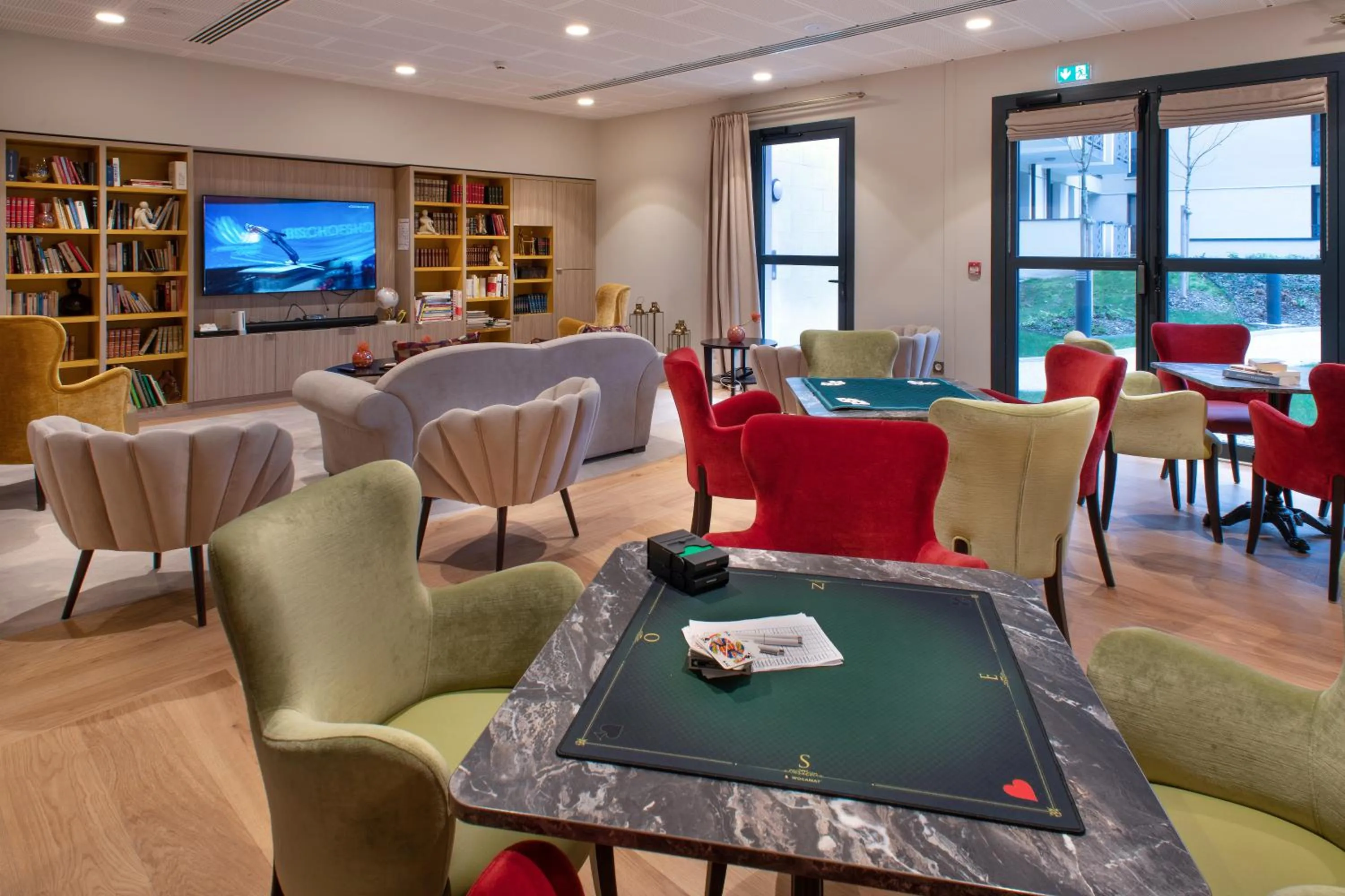 Communal lounge/ TV room in Domitys La Clef des Arts