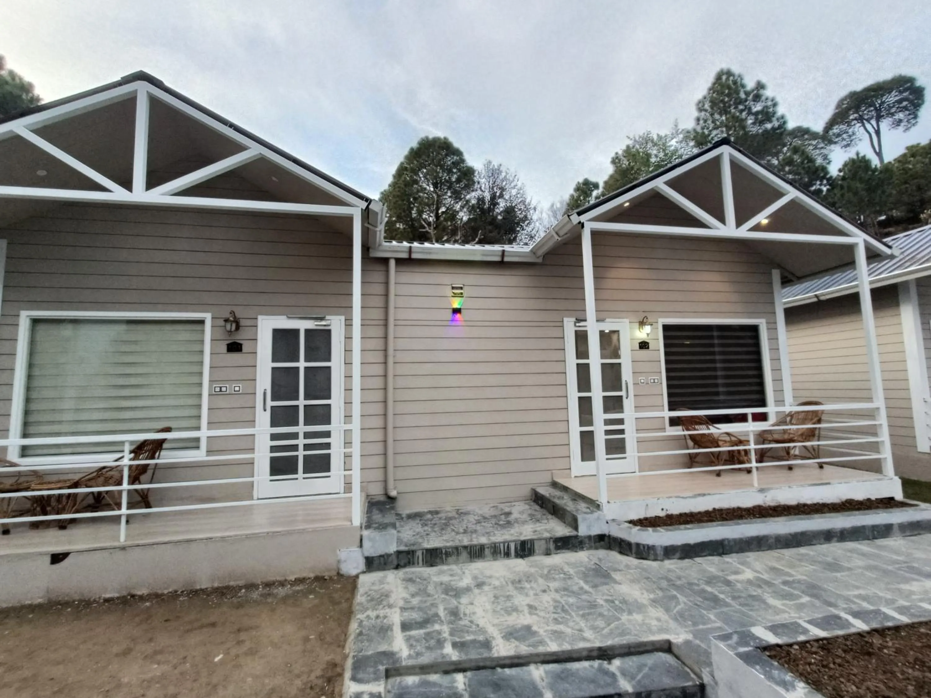 Balcony/Terrace in DLS Nature Trinket Resort - Dalhousie with Swimming Pool
