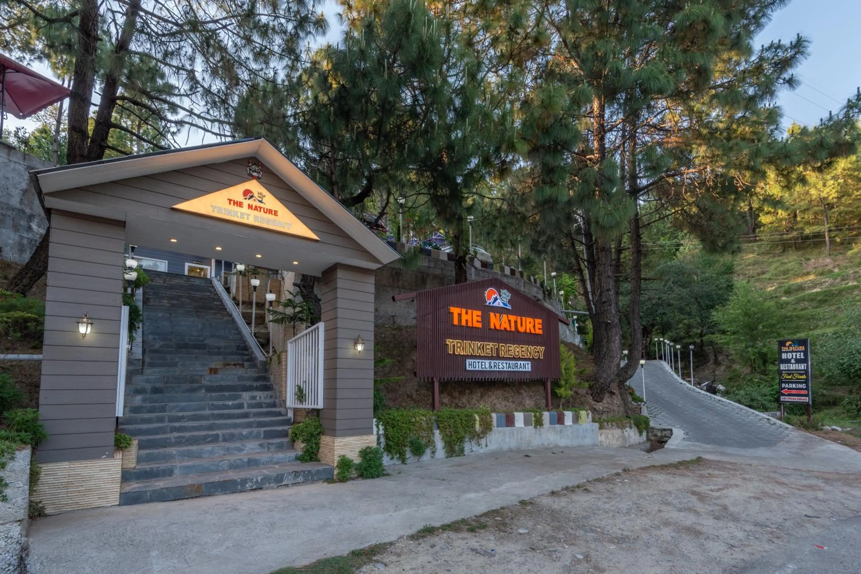 Property building in DLS Nature Trinket Resort - Dalhousie with Swimming Pool