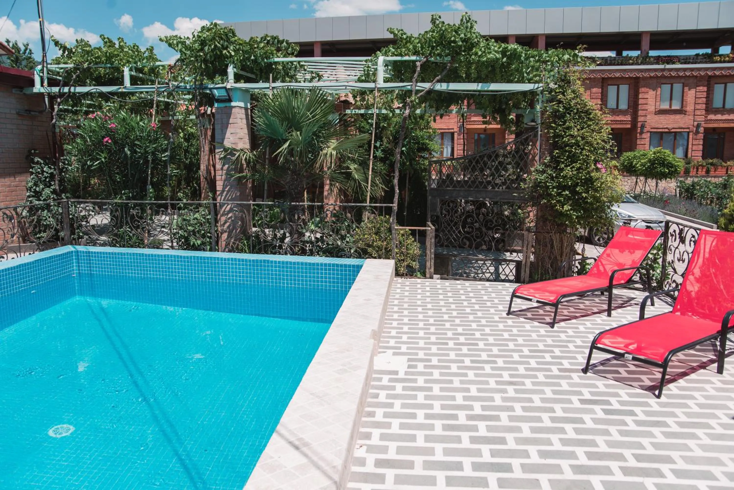 Pool view in My Georgian village