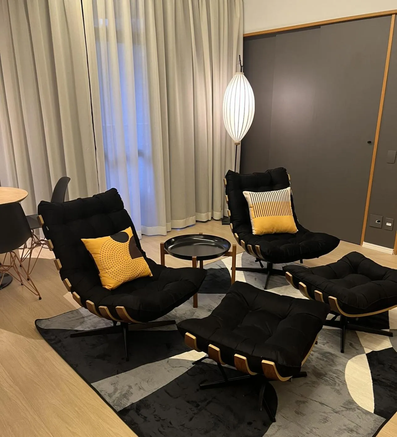 Seating area in Studios Hotel Address à passos da Av Faria Lima