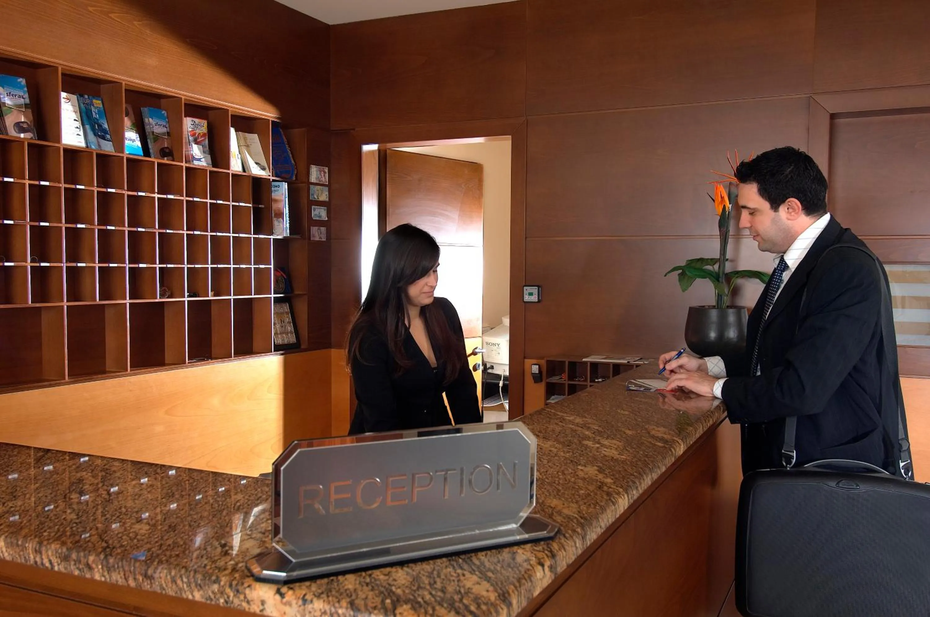 Lobby or reception in Byzantio Hotel