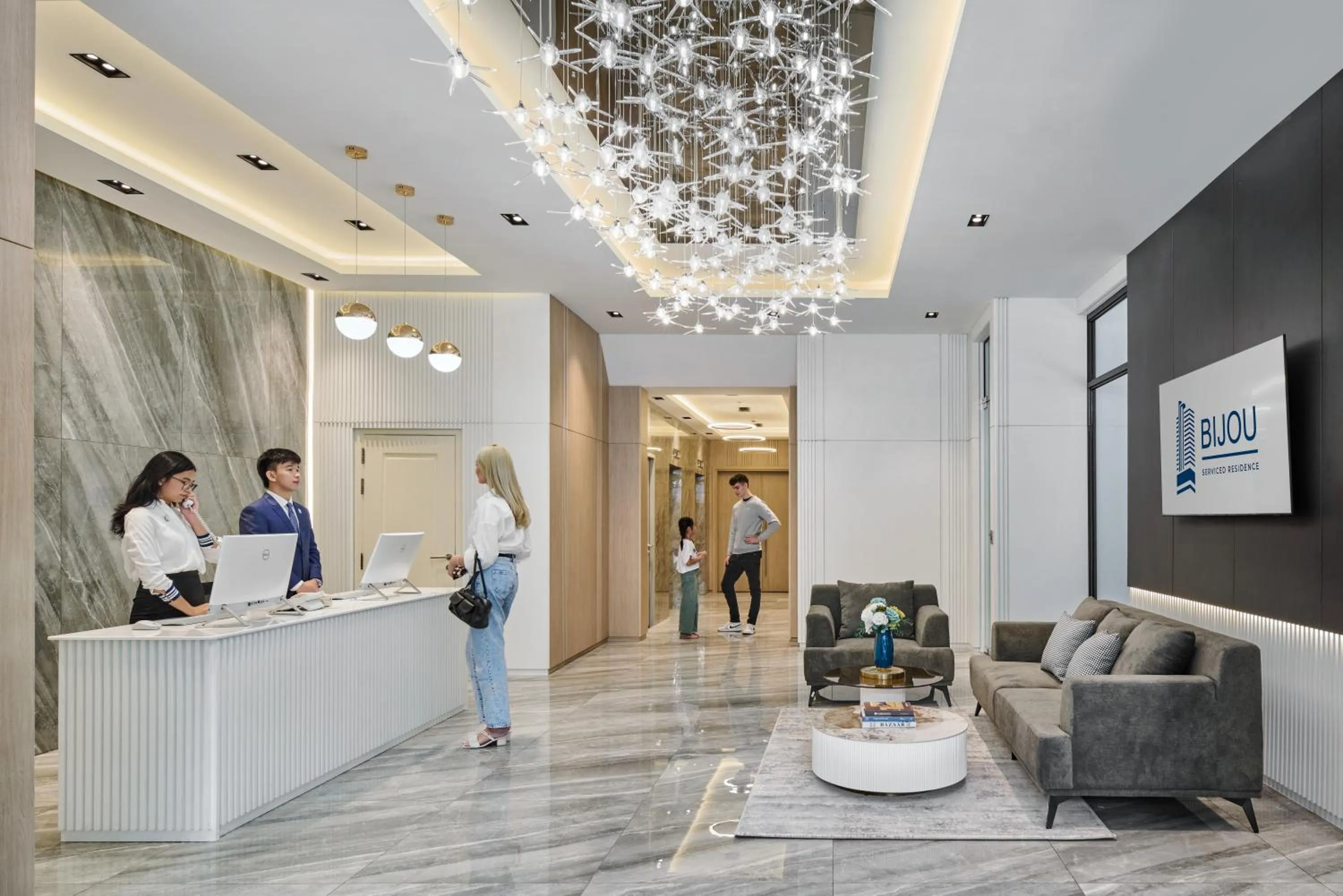 Lobby or reception in BIJOU Serviced Residence