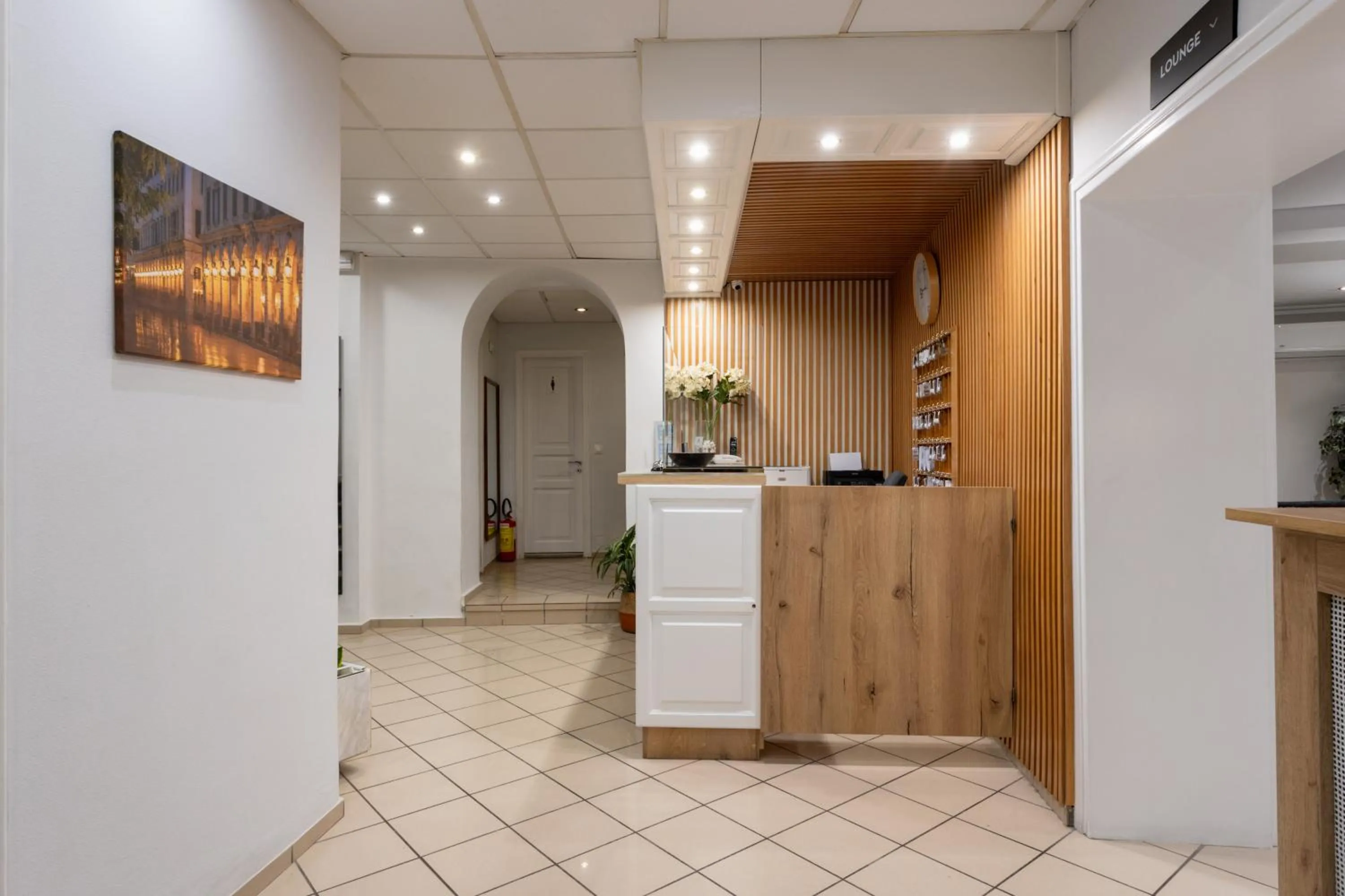 Lobby or reception in Hotel Bretagne