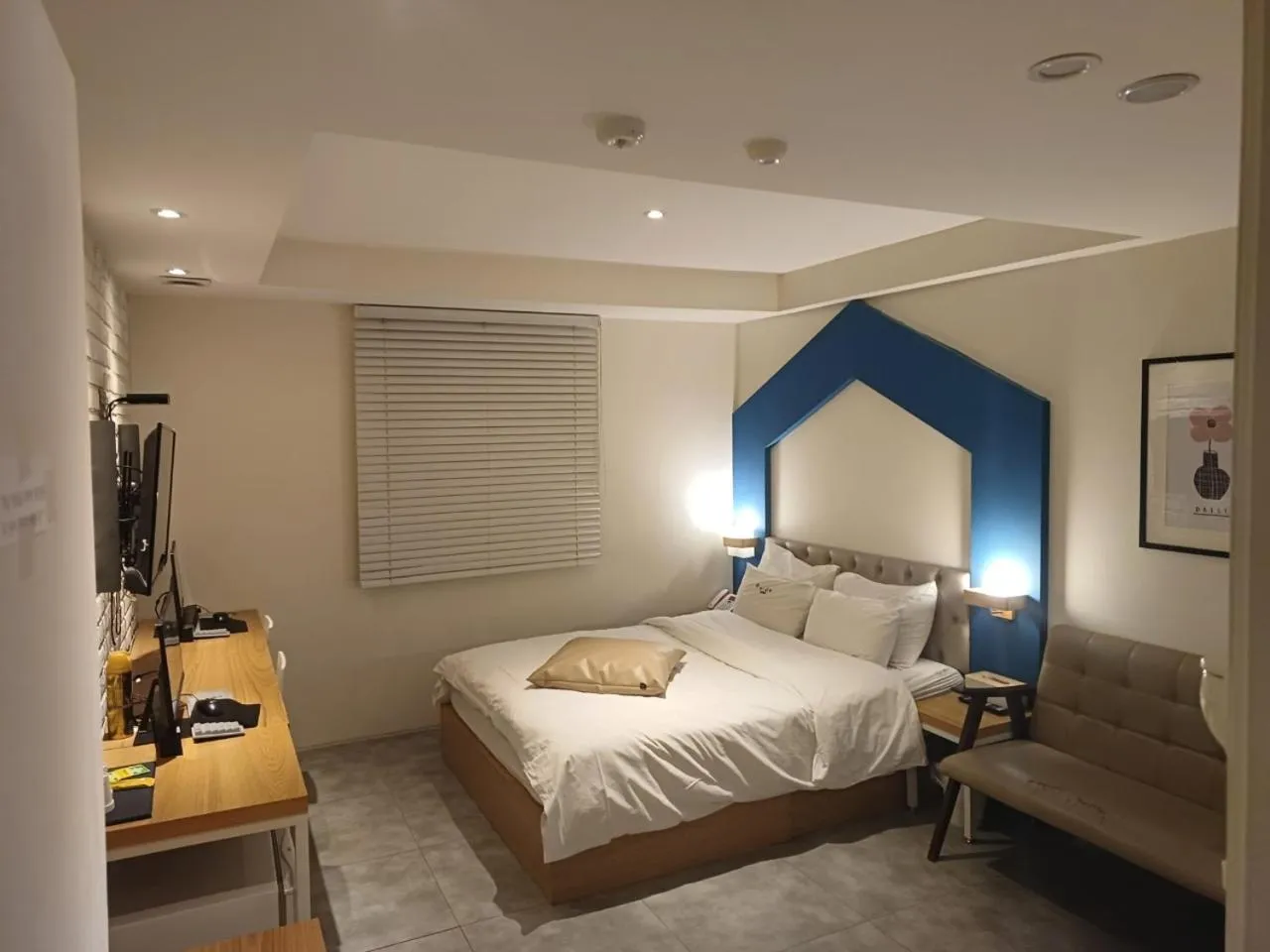 Bed in Hotel Yaja Hwajeong Station