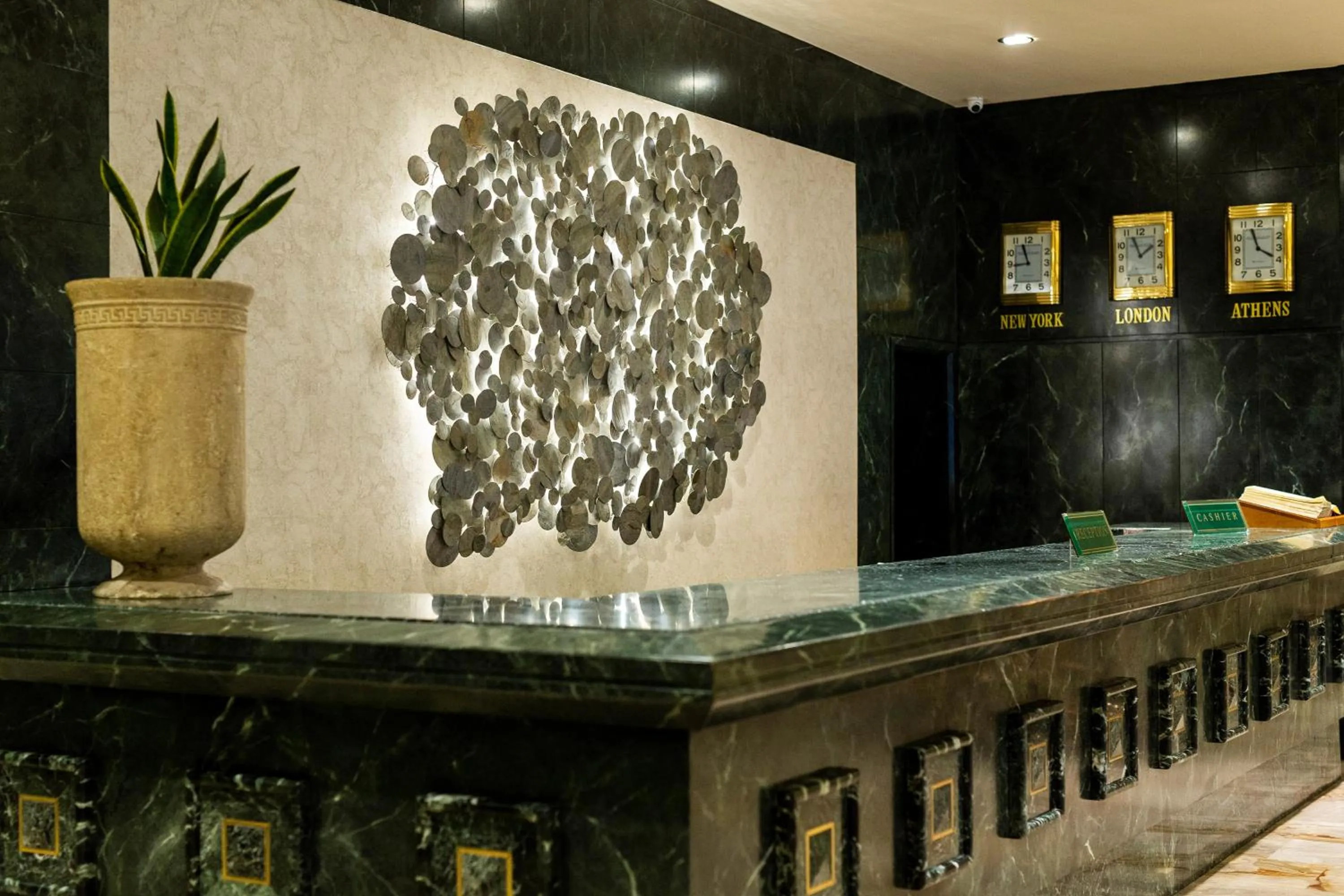 Lobby or reception in Divani Palace Acropolis