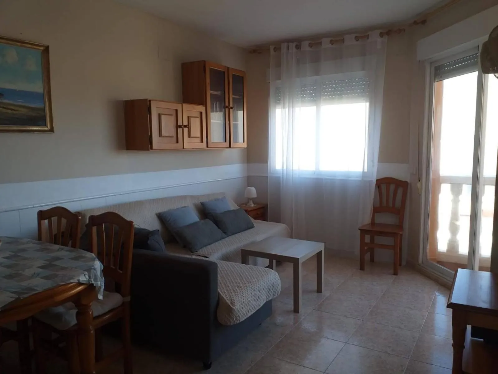 Living room in Playa Paradís - Primera linea de playa - AP-7 3min - Self check-in 24h
