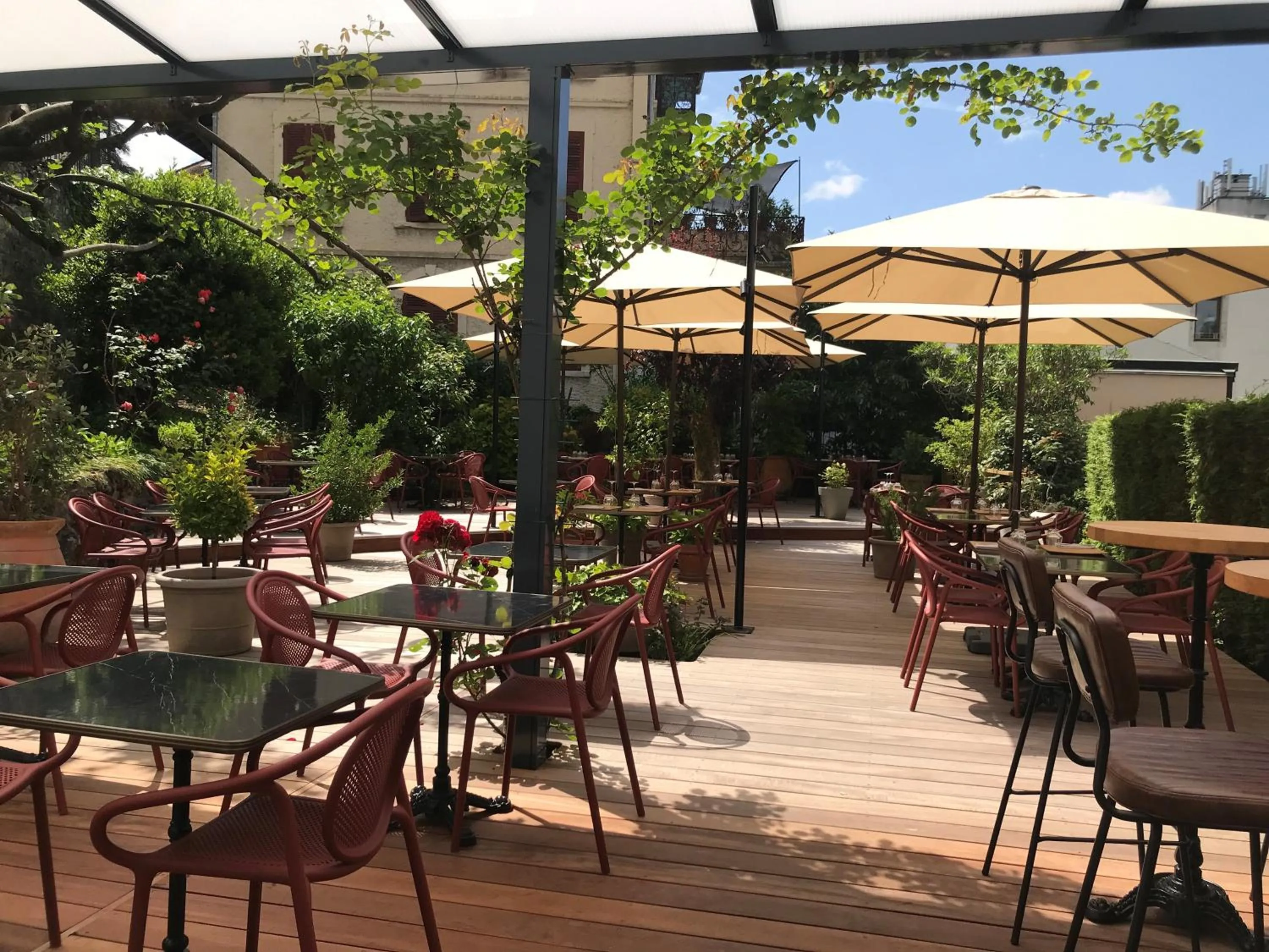 Patio in Hôtel Gallia