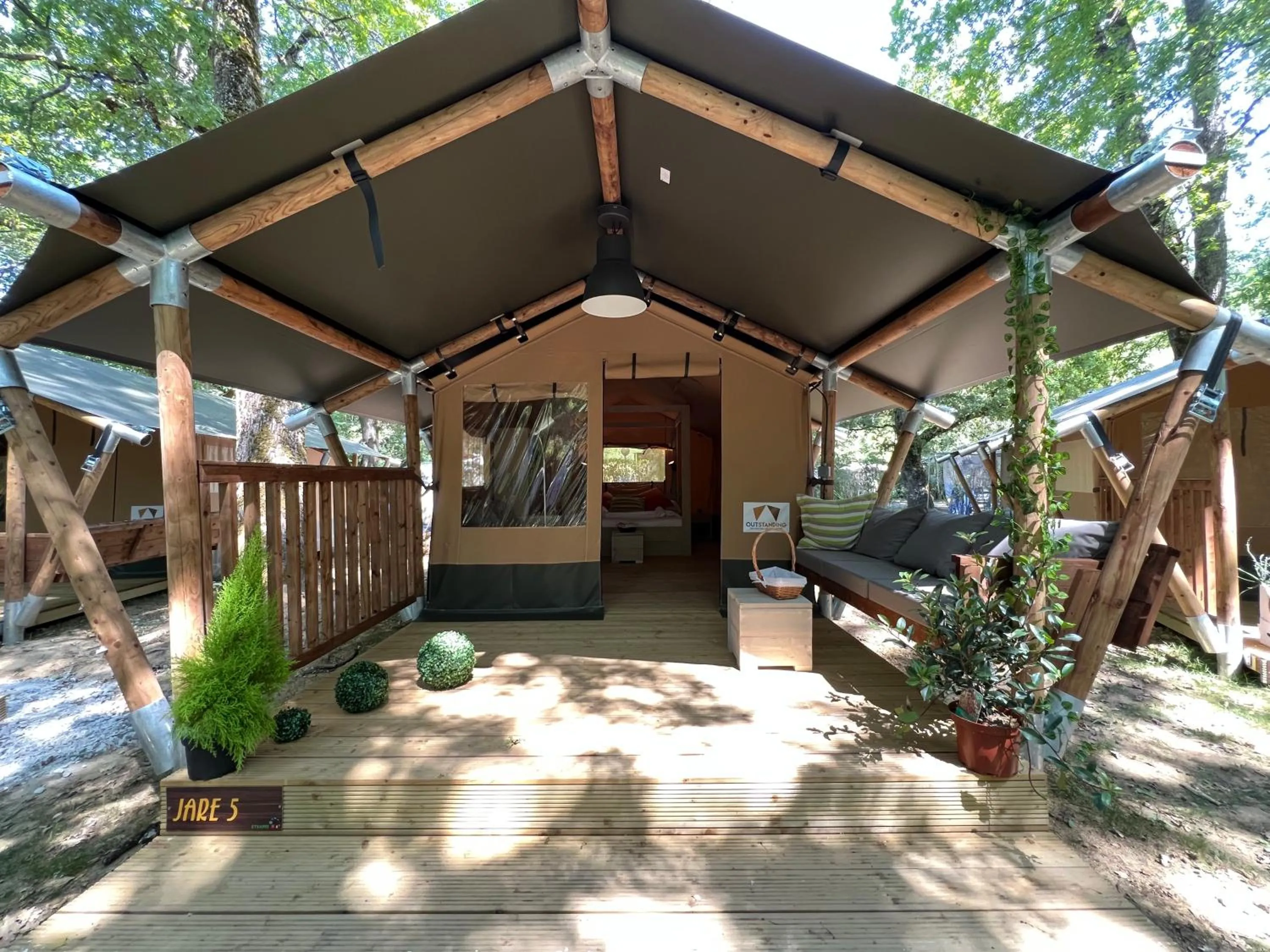 Garden view in CAMPING ETXARRI