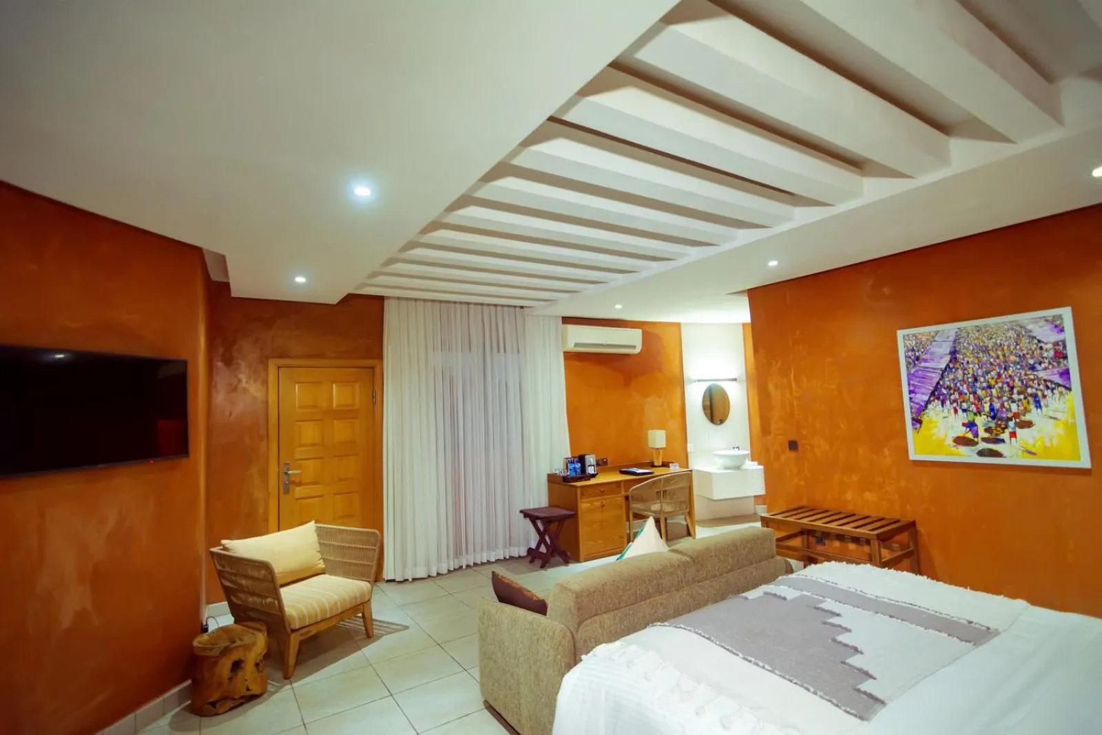 Bedroom, Bed in Trois Ore Residences & Green Earth Bistro