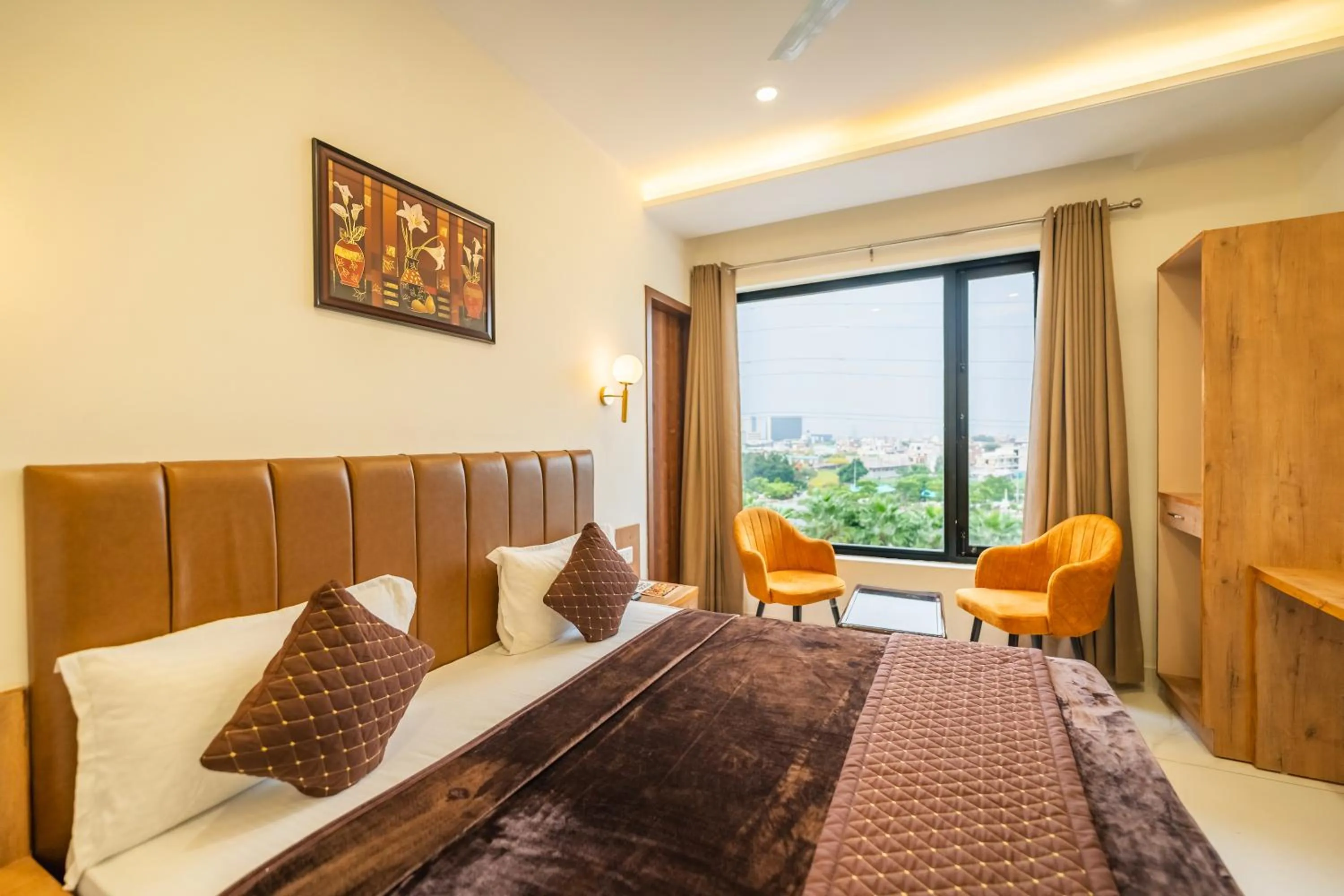 Living room, Bed in Hotel Park Hills