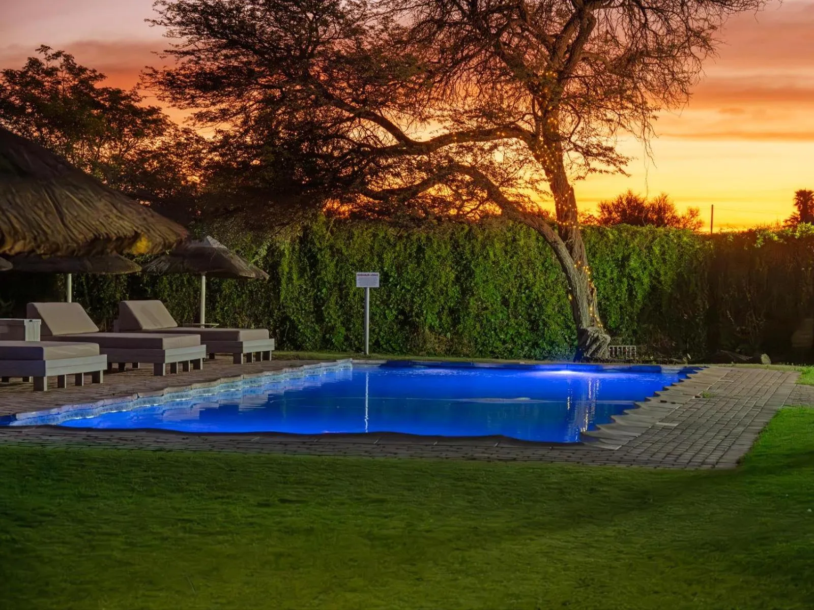 Swimming pool in Kuruman Lodge