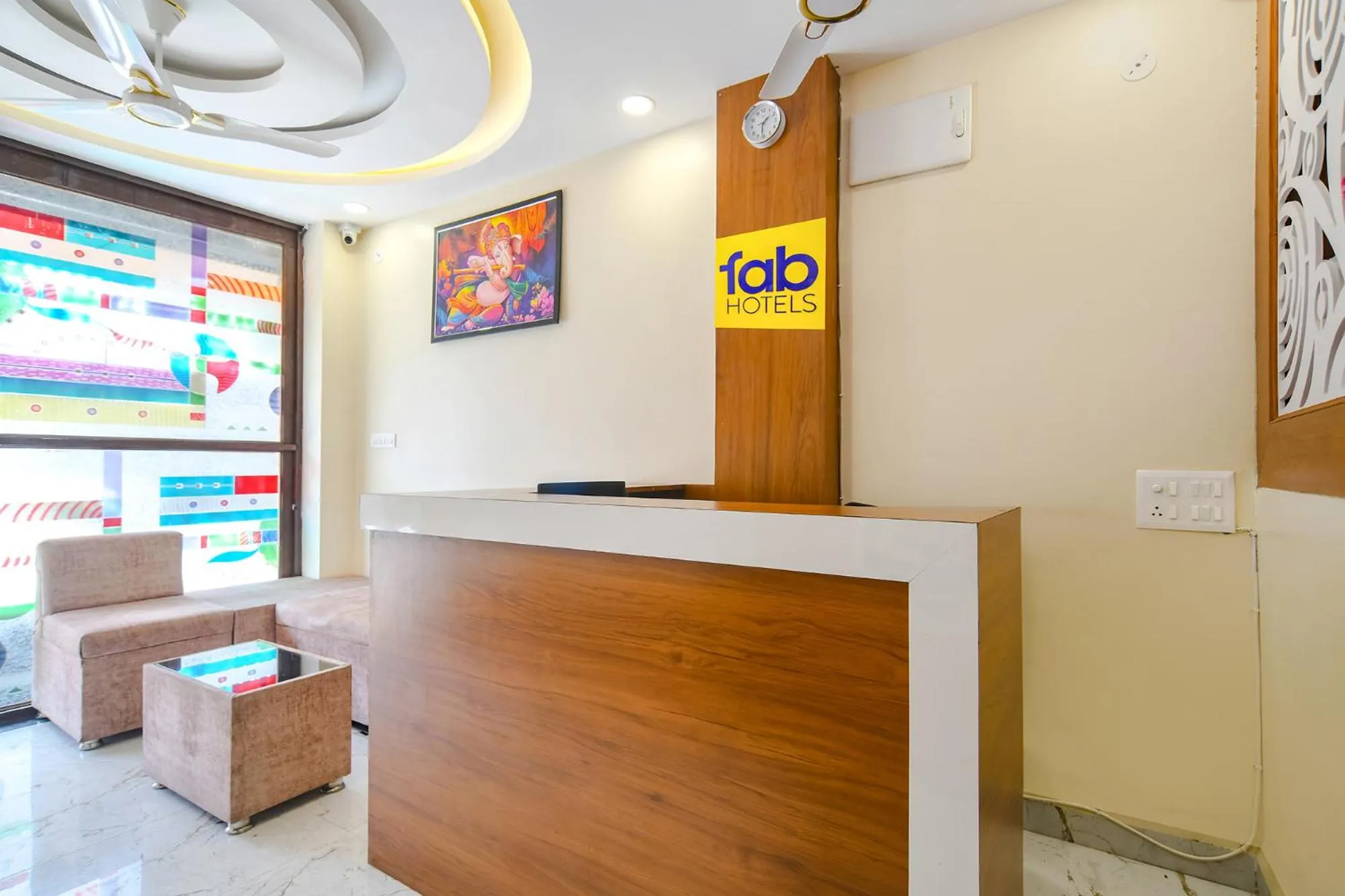Lobby or reception in FabHotel Atharv