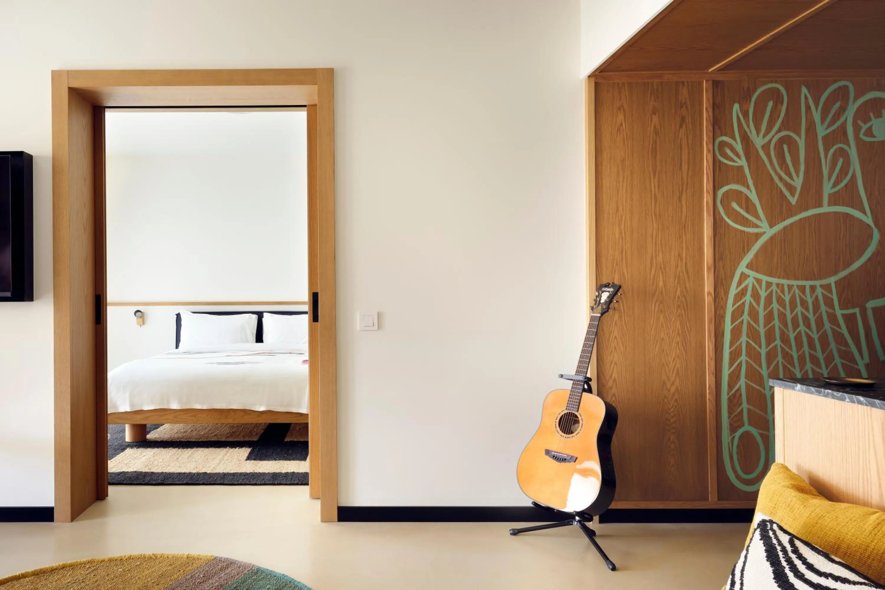 Bedroom, Bed in Ace Hotel & Swim Club Athens