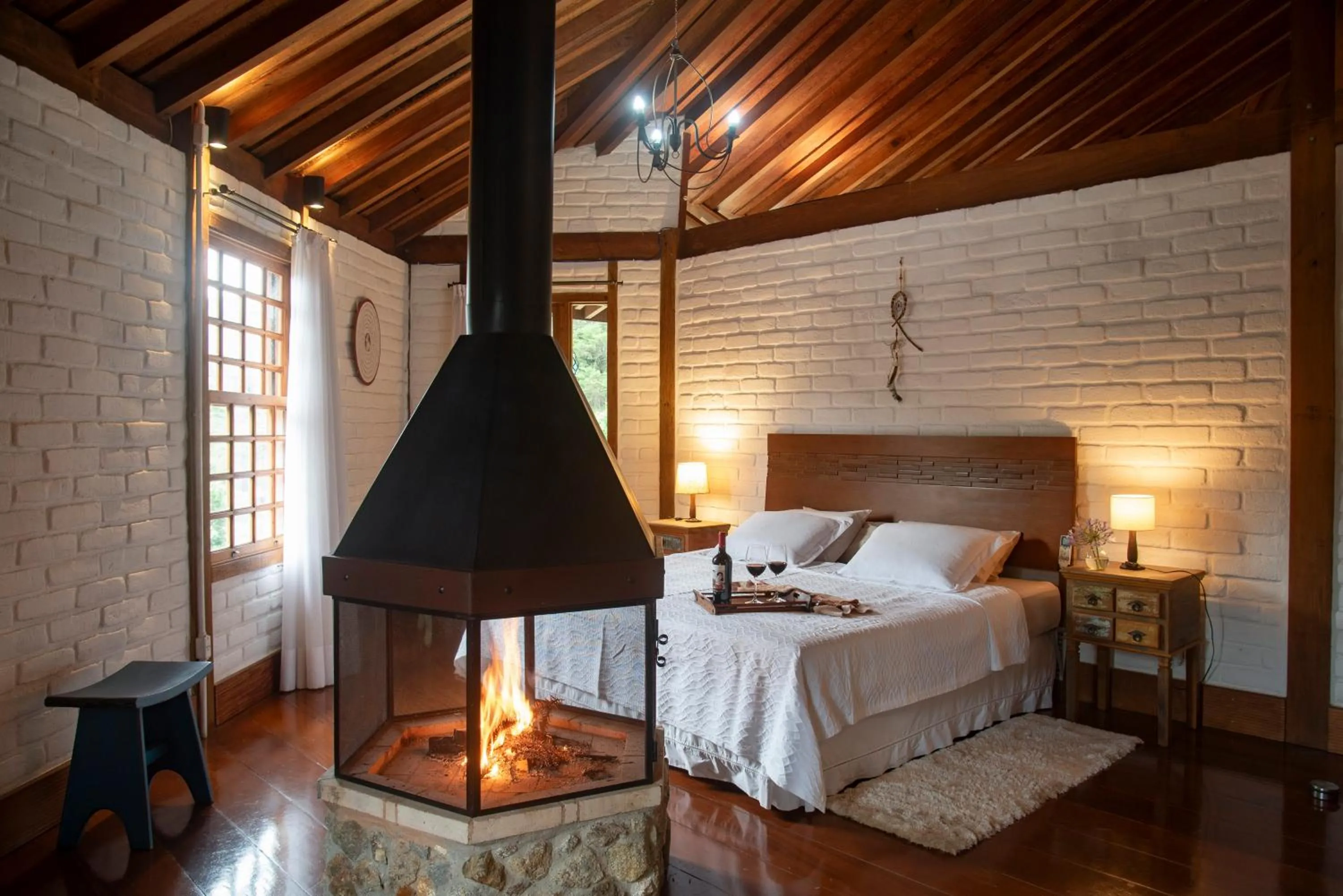 Bed in Pousada Terra Crua