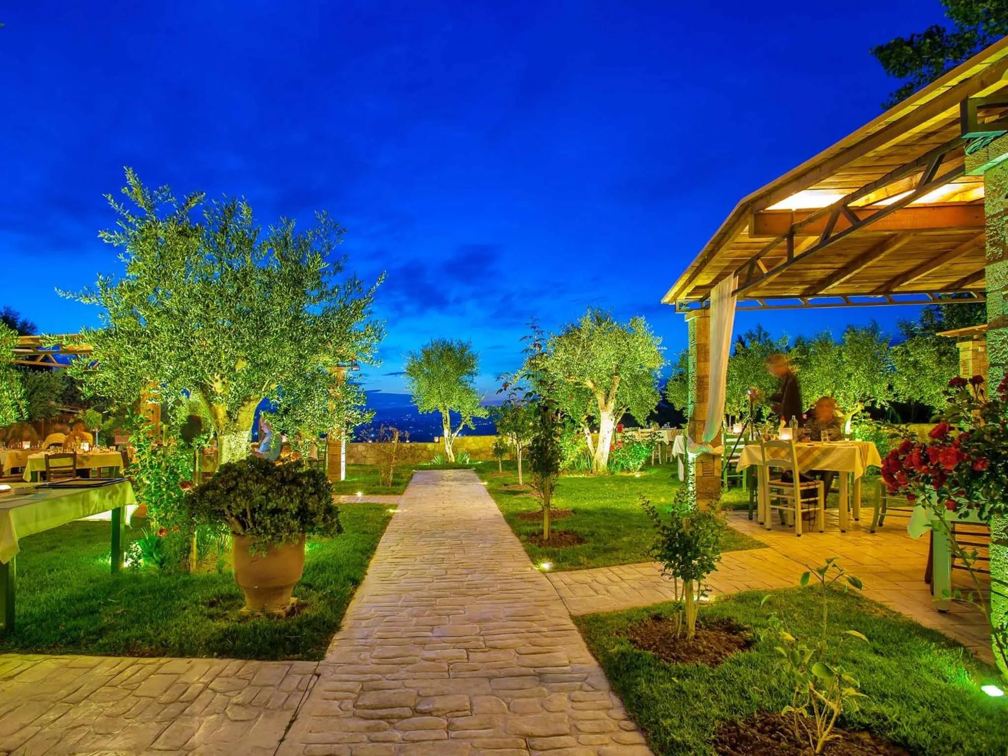 Garden in Hotel Europa Olympia