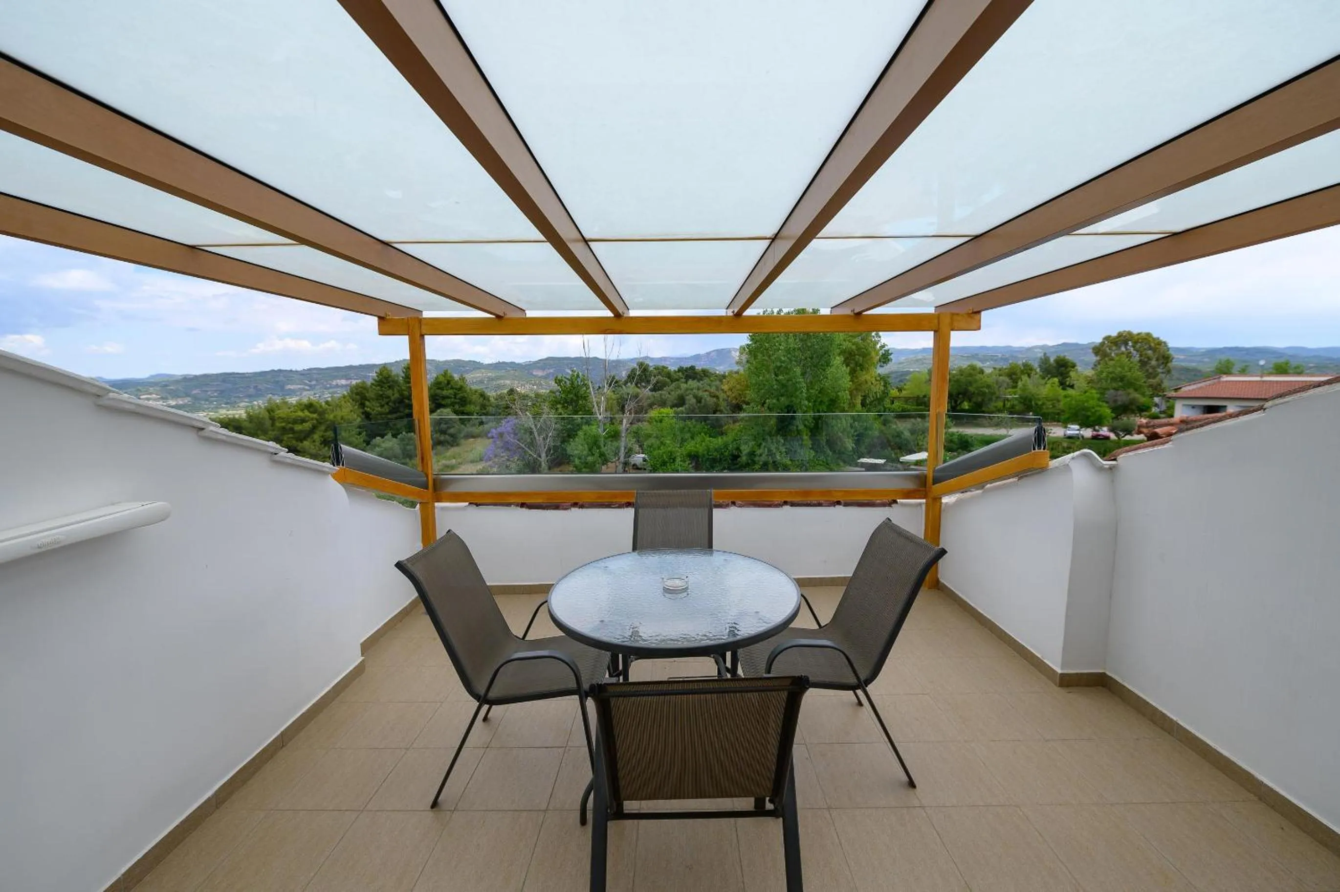 Balcony/Terrace in Hotel Europa Olympia