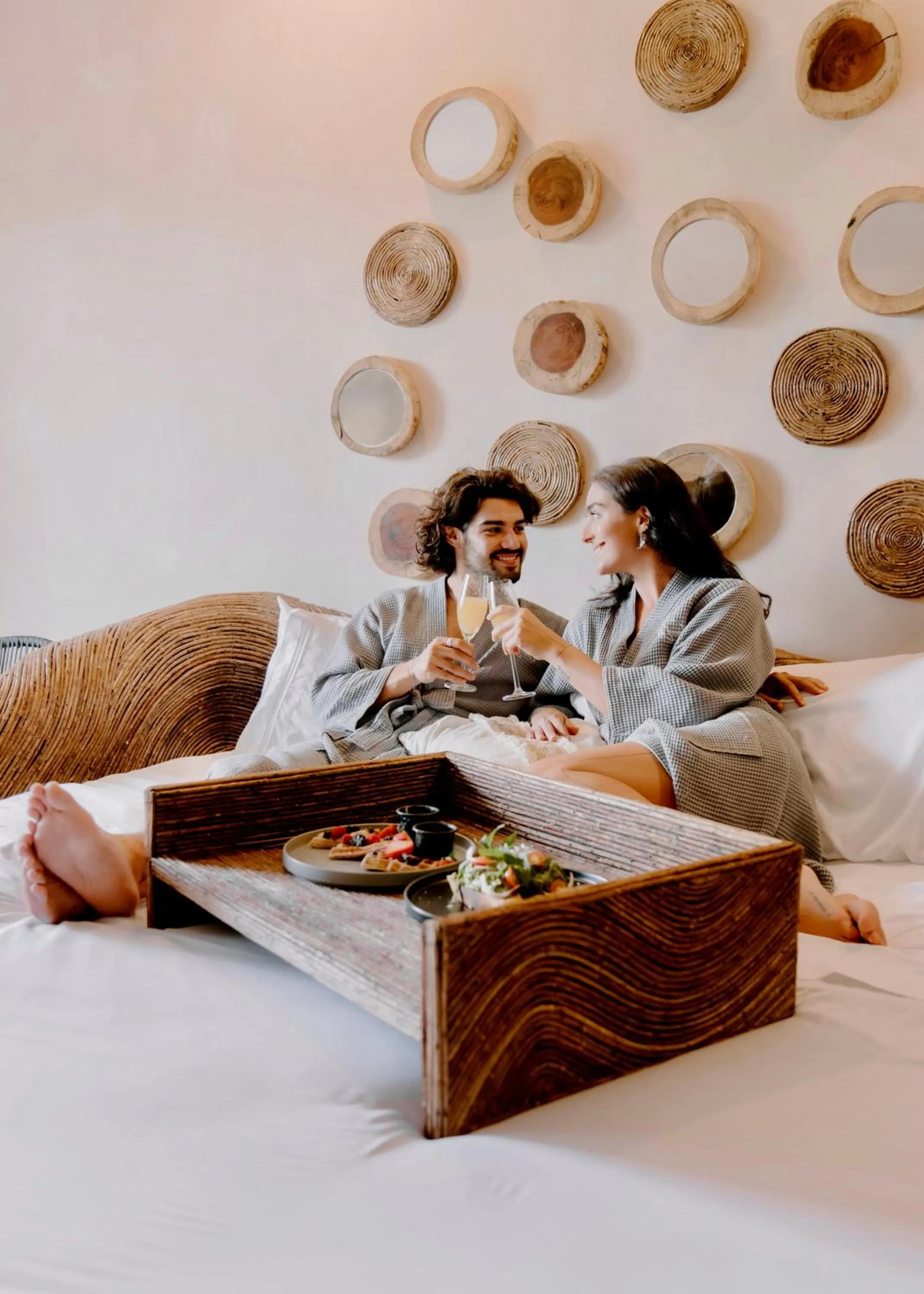 Bed in CervecerIa Tulum Boutique Hotel & Beer Spa