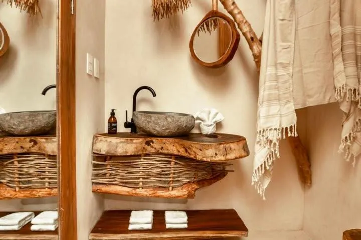 Bathroom in CervecerIa Tulum Boutique Hotel & Beer Spa