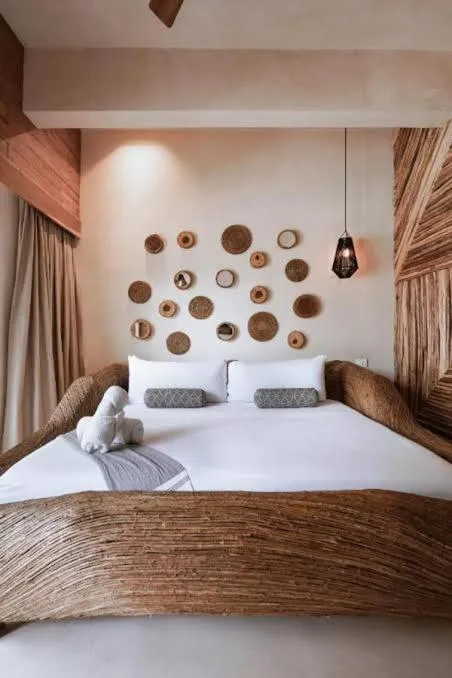 Bed in CervecerIa Tulum Boutique Hotel & Beer Spa