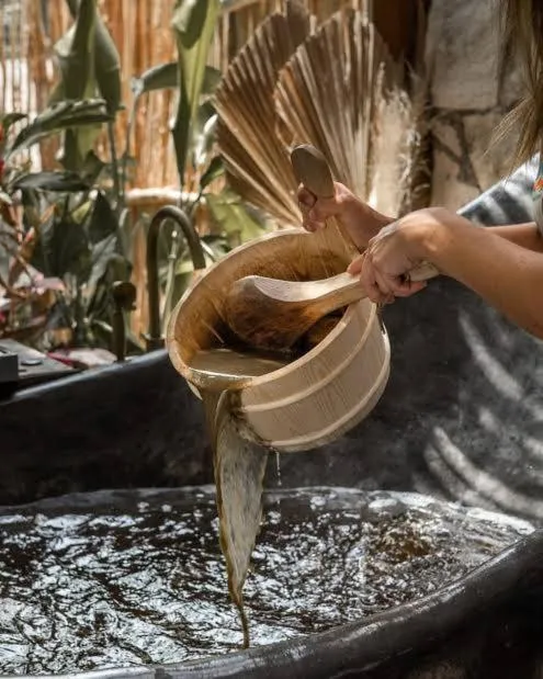 Hot Tub in CervecerIa Tulum Boutique Hotel & Beer Spa