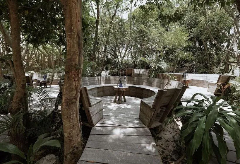 Patio in CervecerIa Tulum Boutique Hotel & Beer Spa