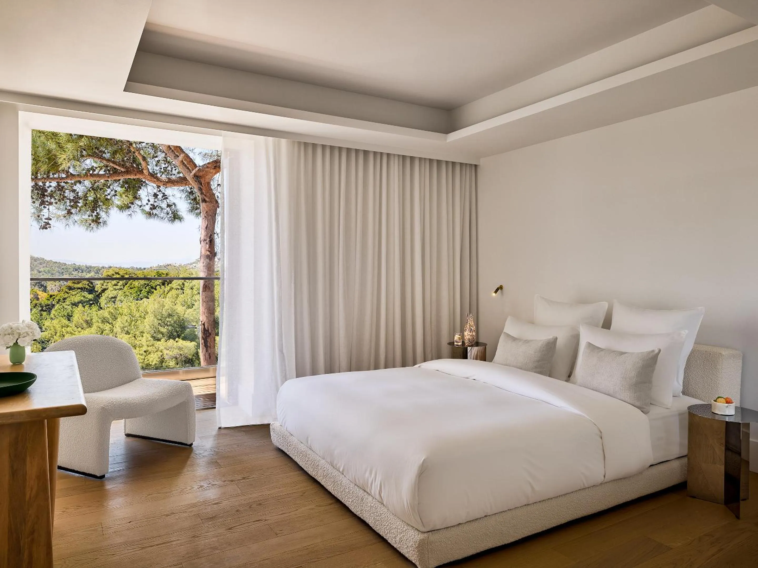 Bedroom, Bed in Vouliagmeni Suites