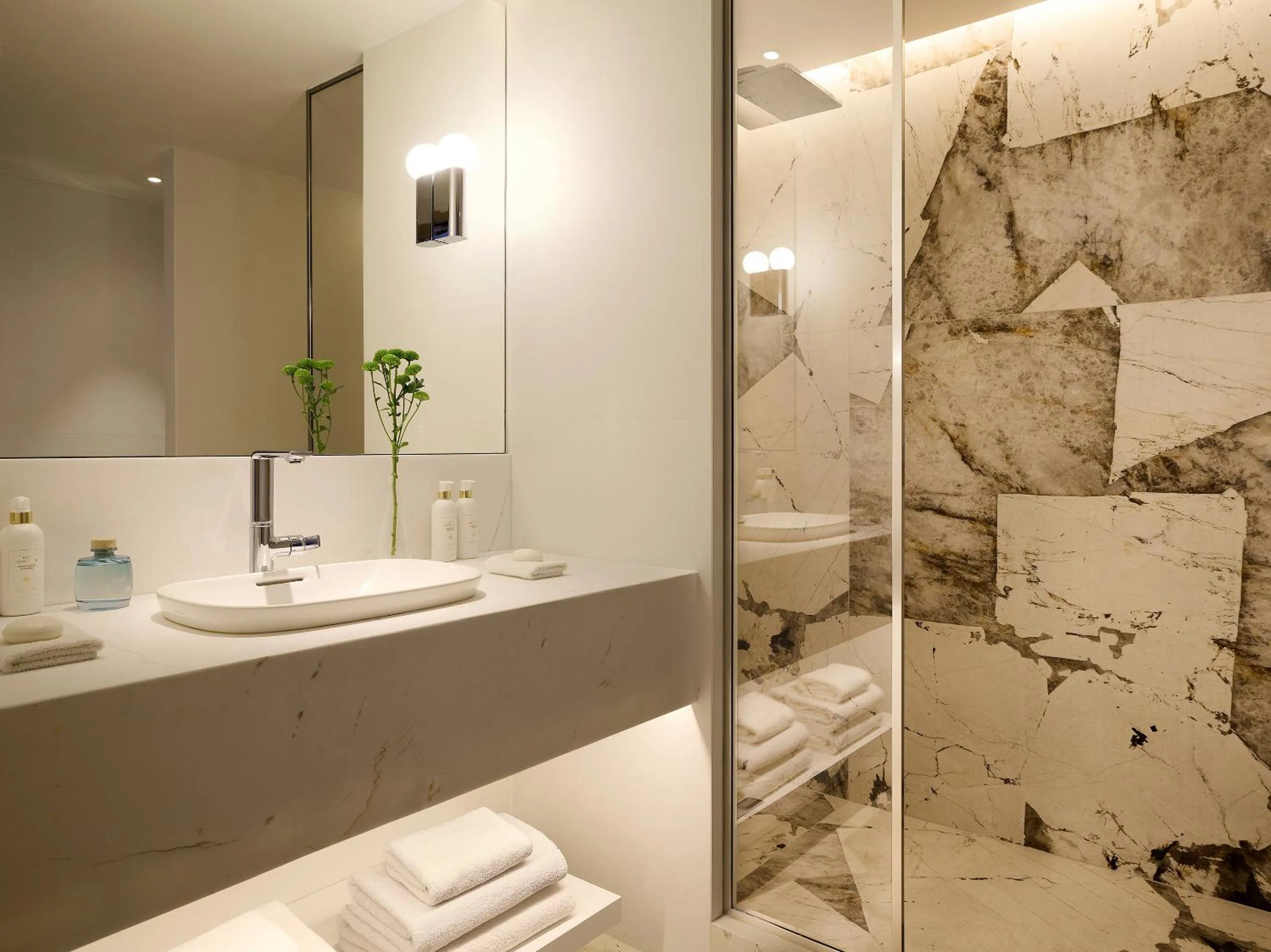 Bathroom in Vouliagmeni Suites