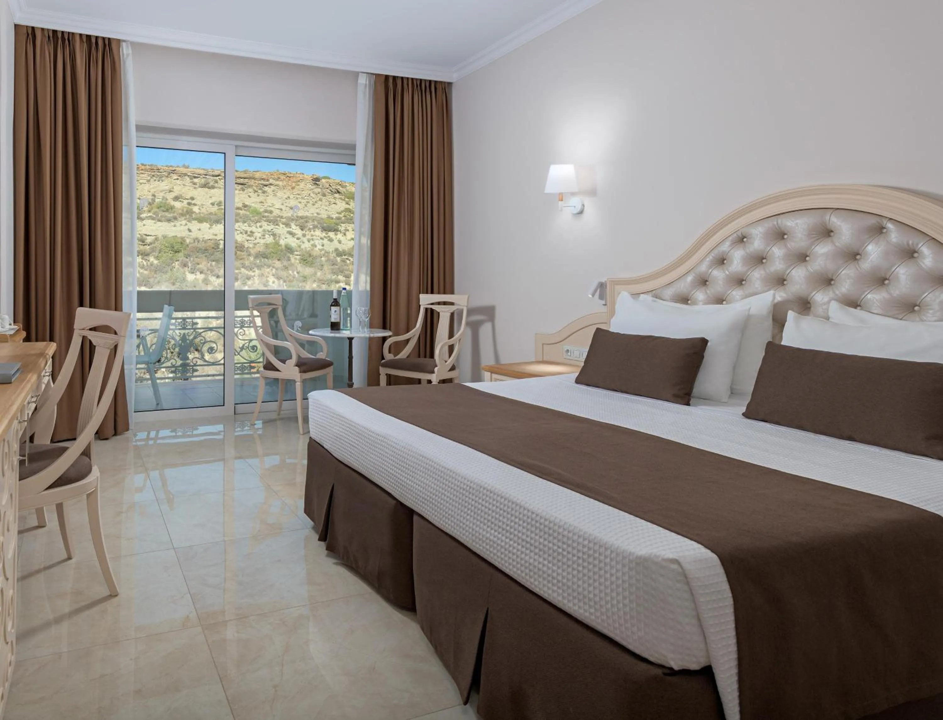 View (from property/room), Bed in Rodos Palladium Leisure & Wellness