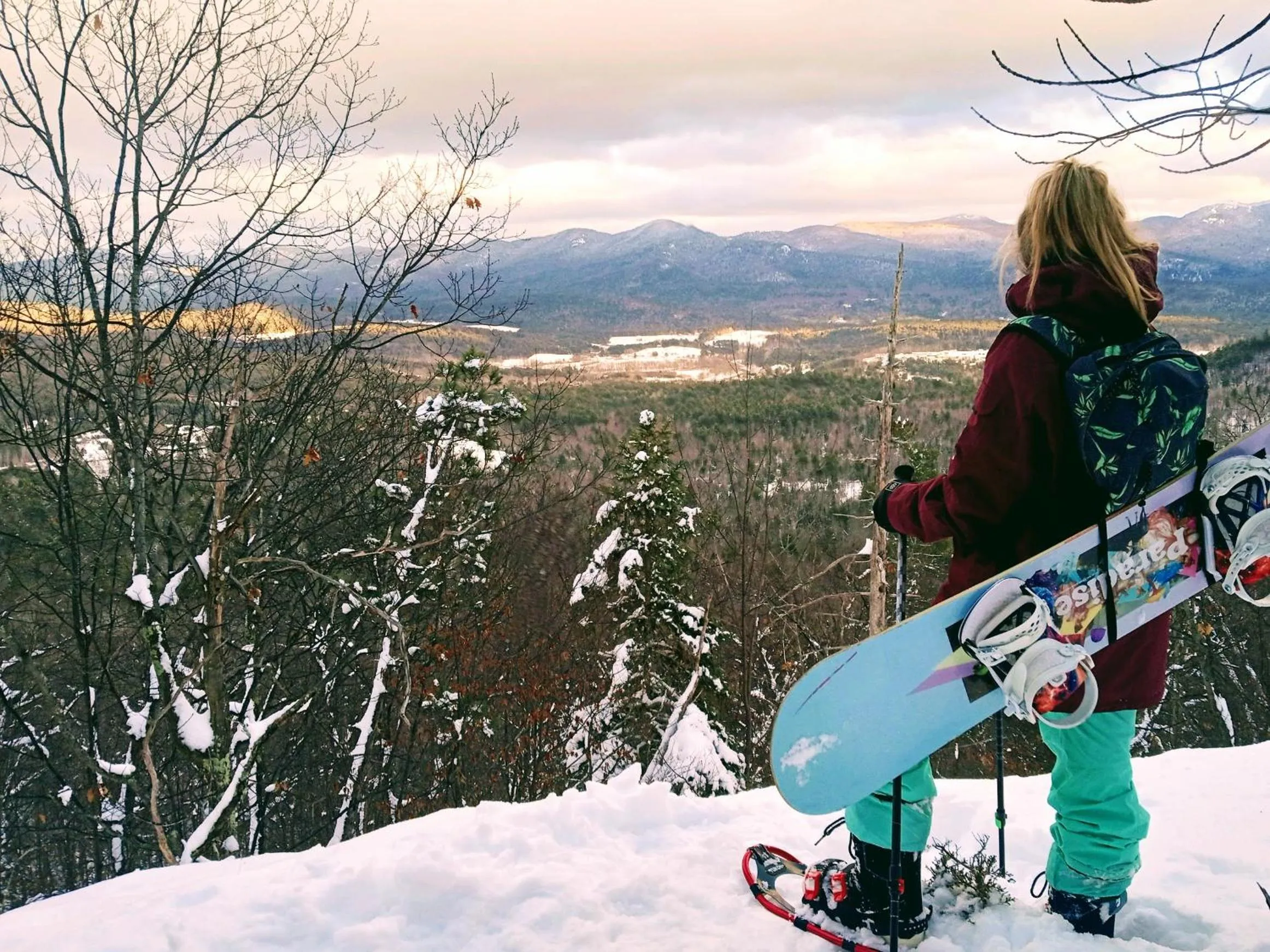 Skiing in NewVida Preserve