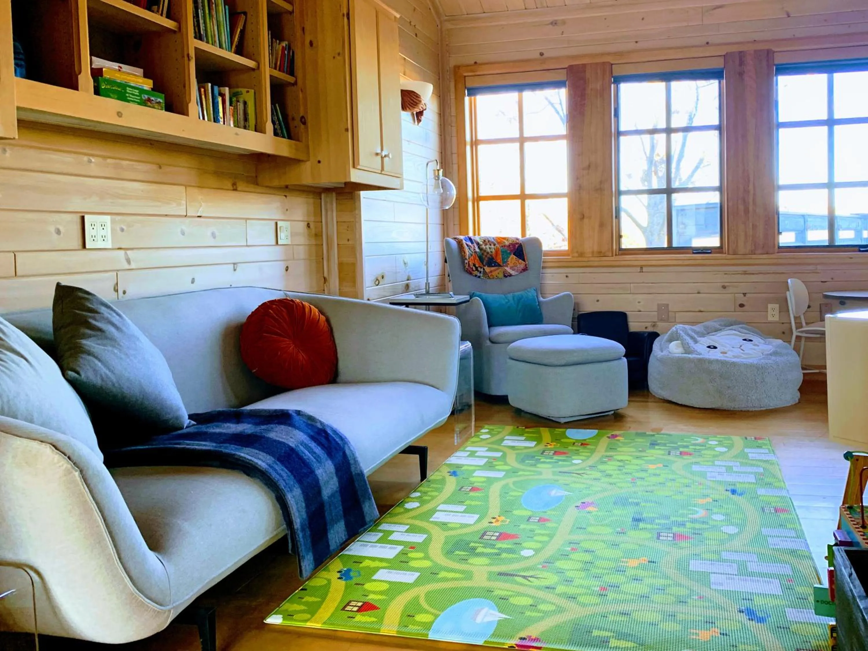 Living room in NewVida Preserve