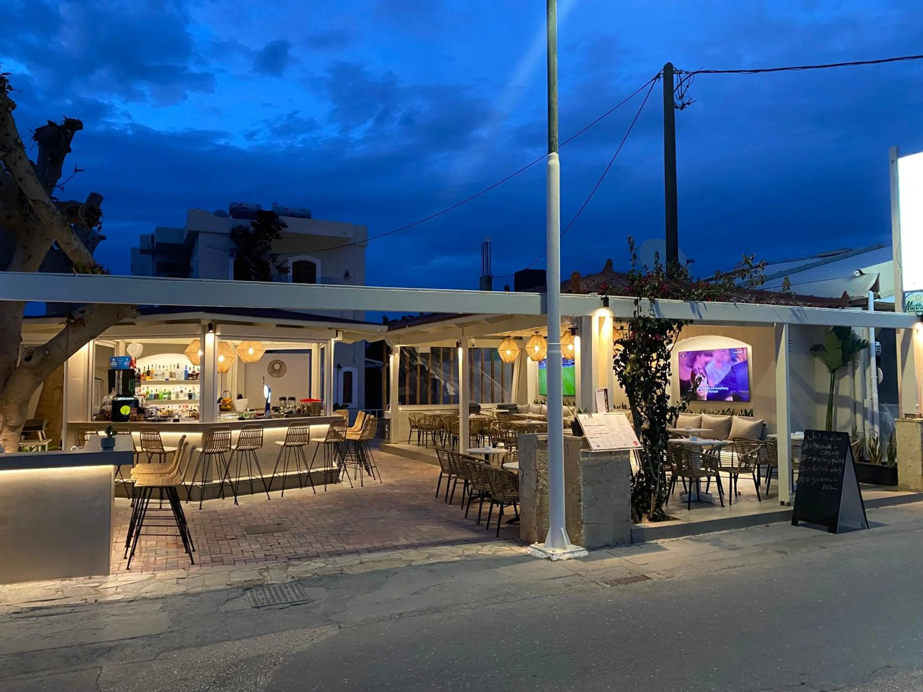 Lounge or bar in Mila Malia Studios Hotel