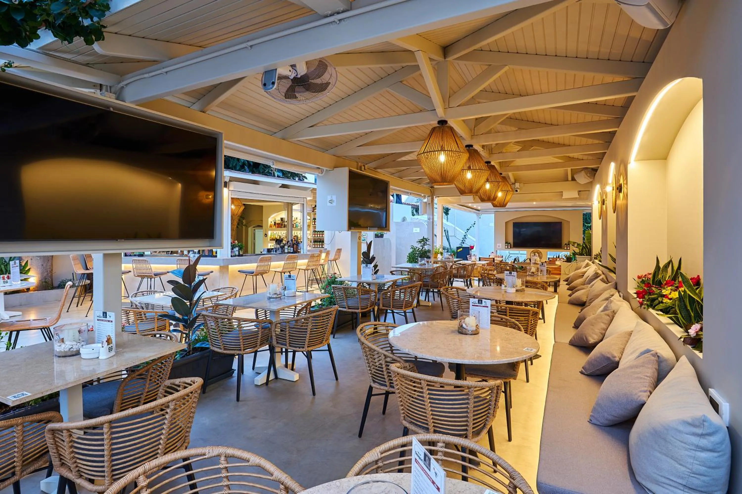 Lounge or bar in Mila Malia Studios Hotel