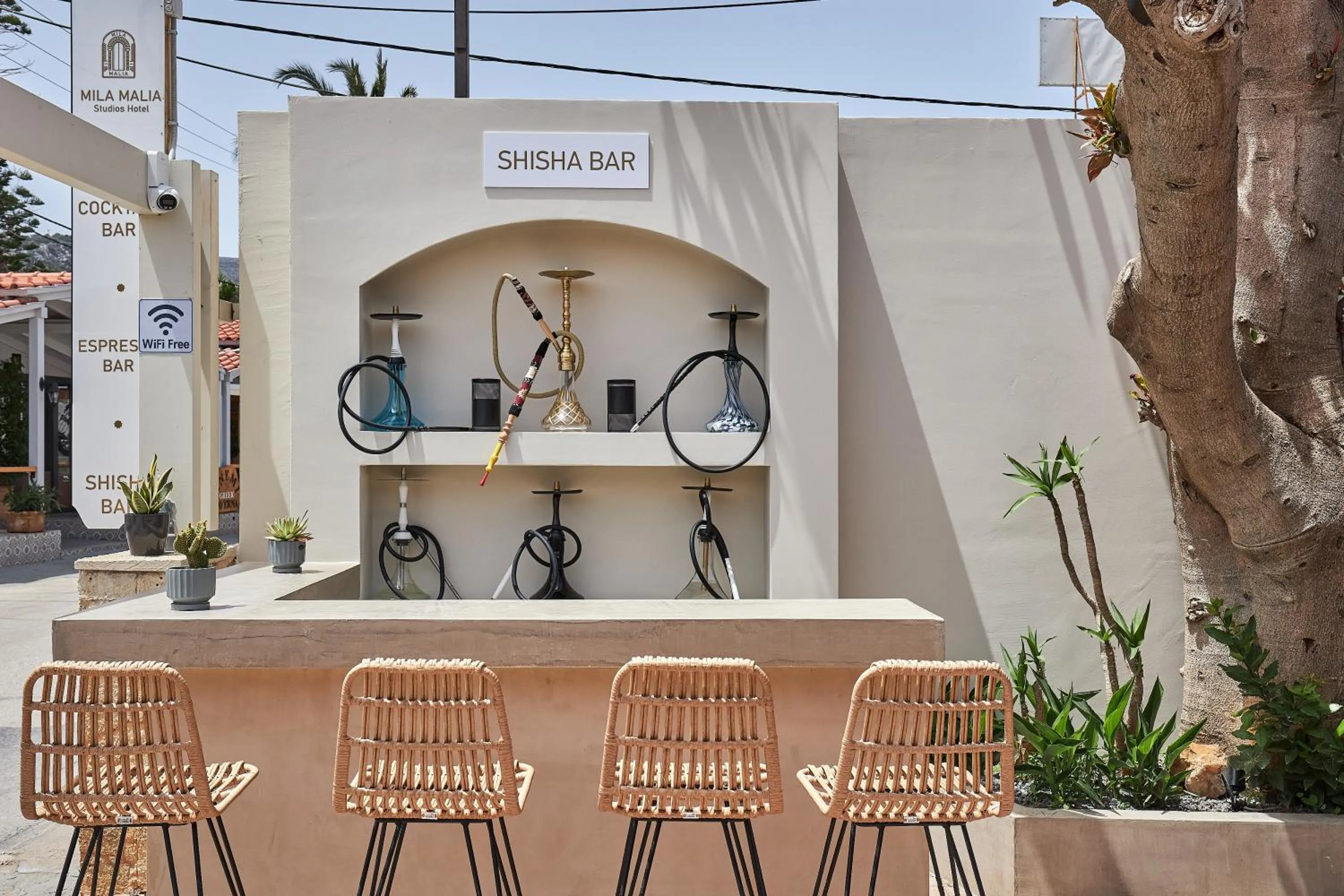 Lounge or bar in Mila Malia Studios Hotel