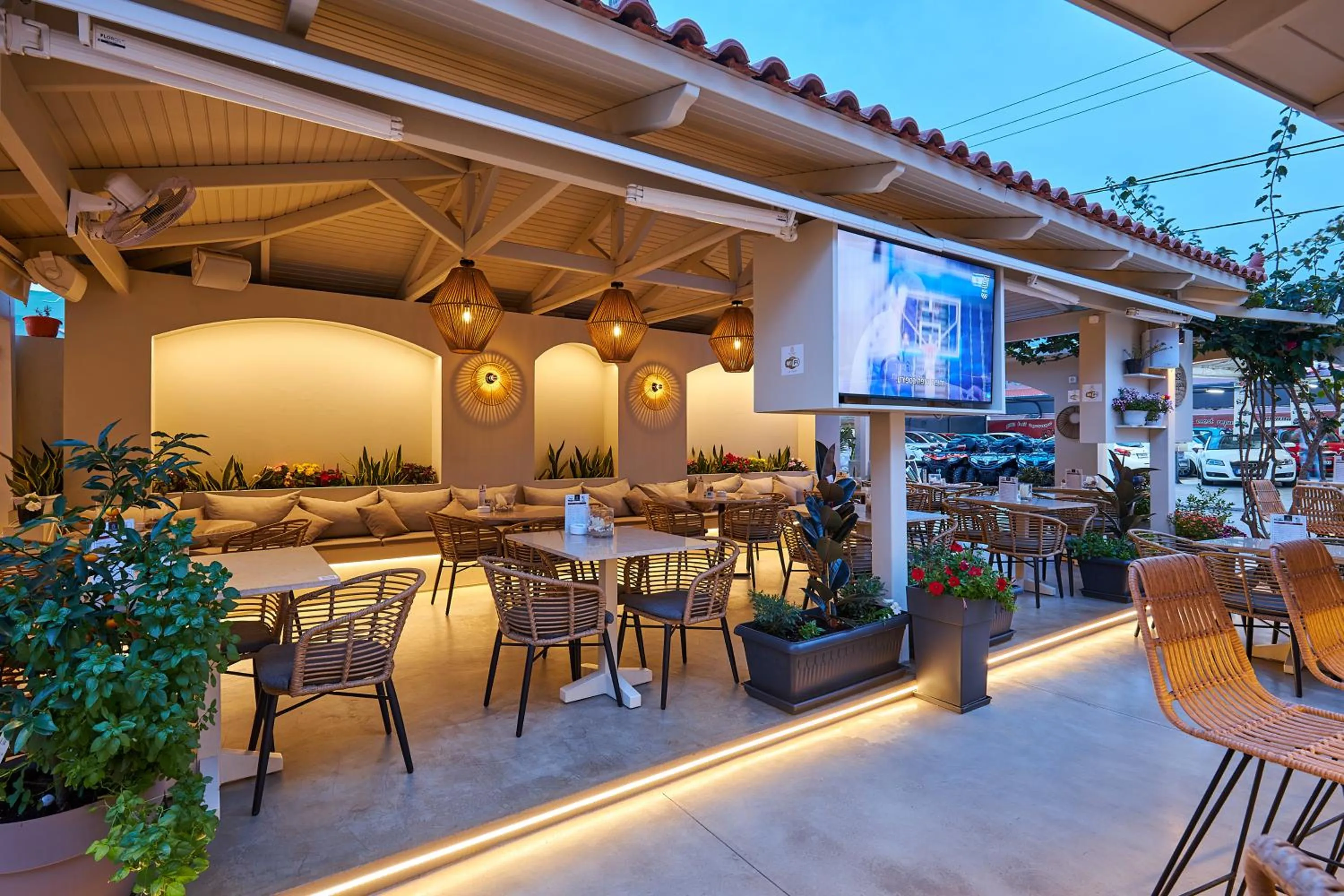 Lounge or bar in Mila Malia Studios Hotel