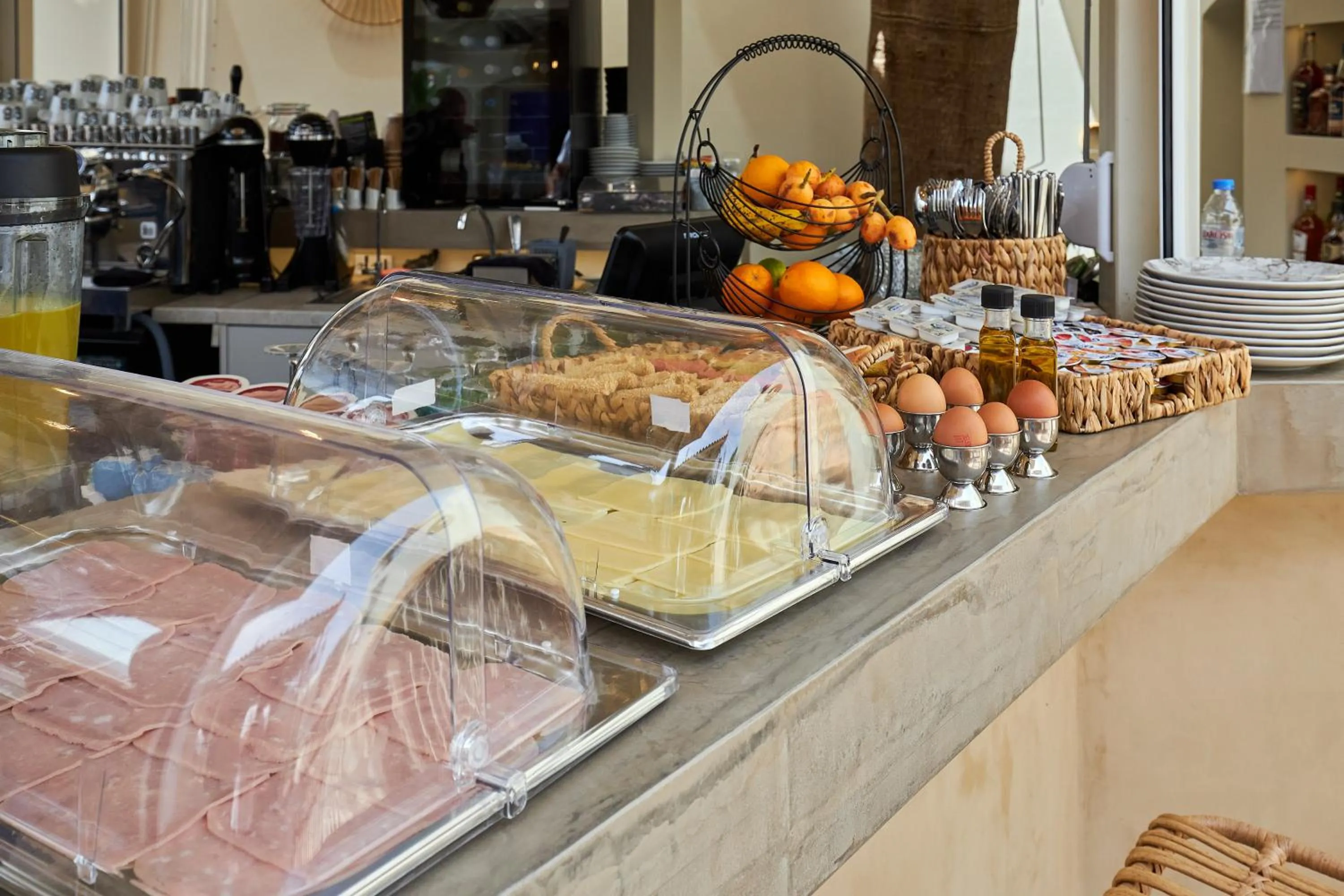 Breakfast in Mila Malia Studios Hotel