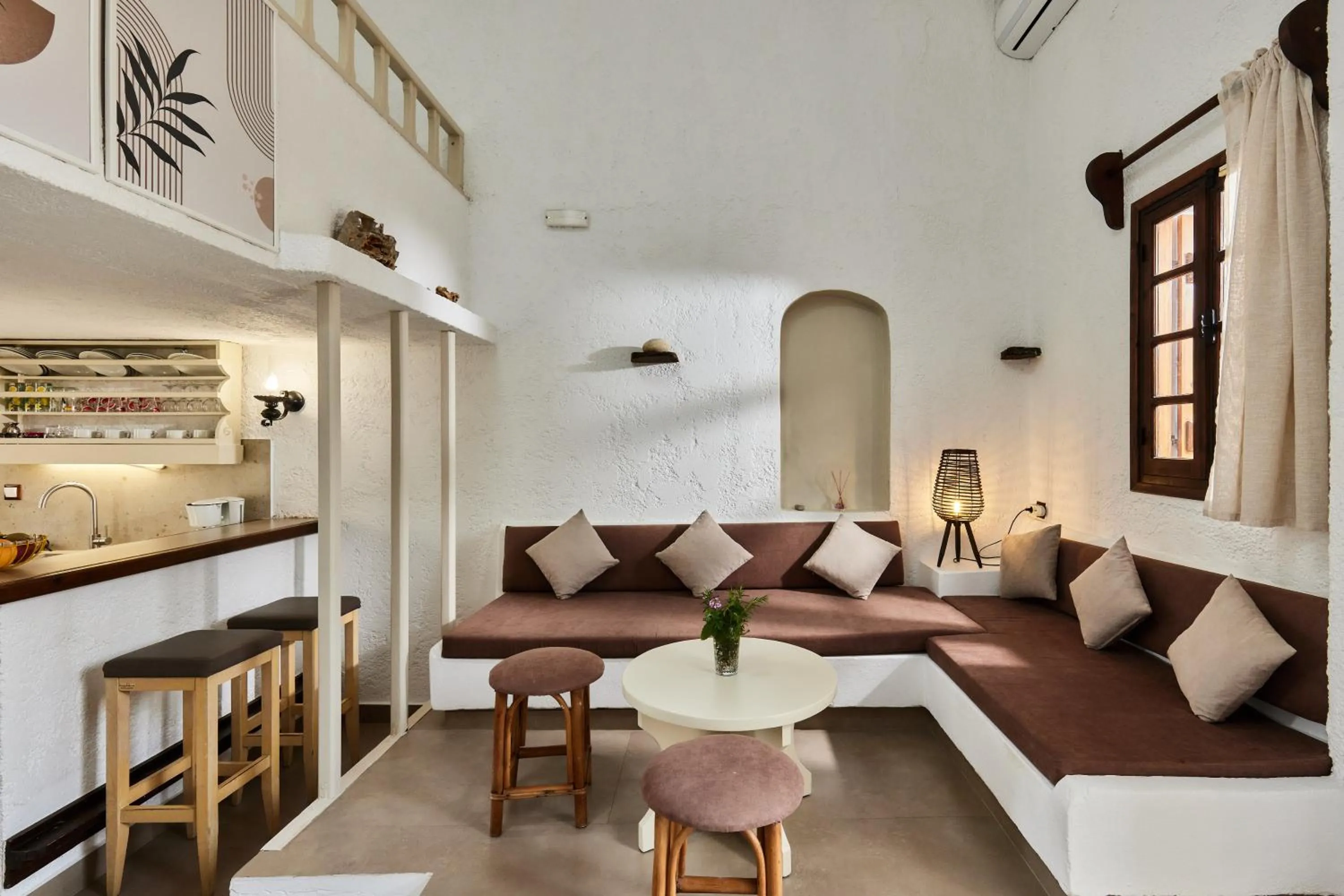 Living room in Mila Malia Studios Hotel