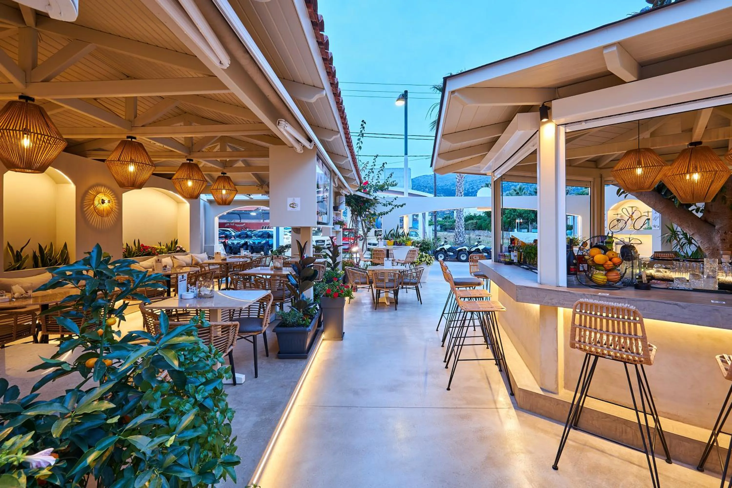 Lounge or bar in Mila Malia Studios Hotel