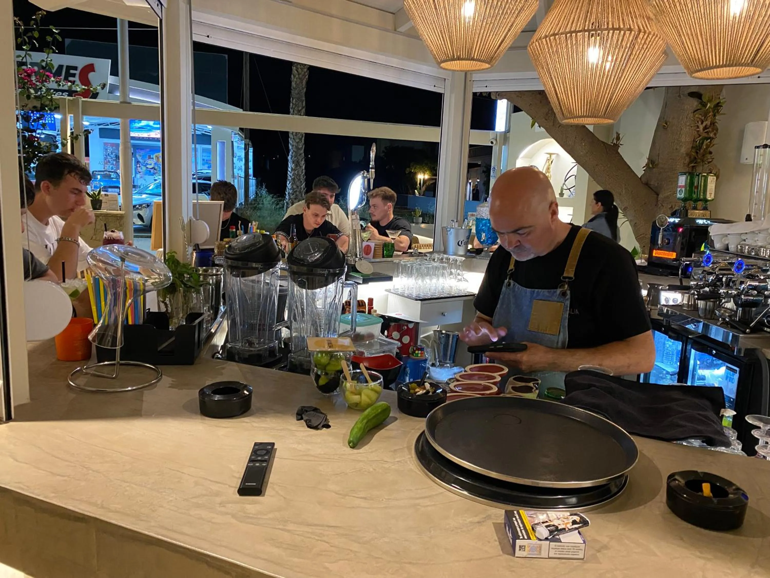 Lounge or bar in Mila Malia Studios Hotel