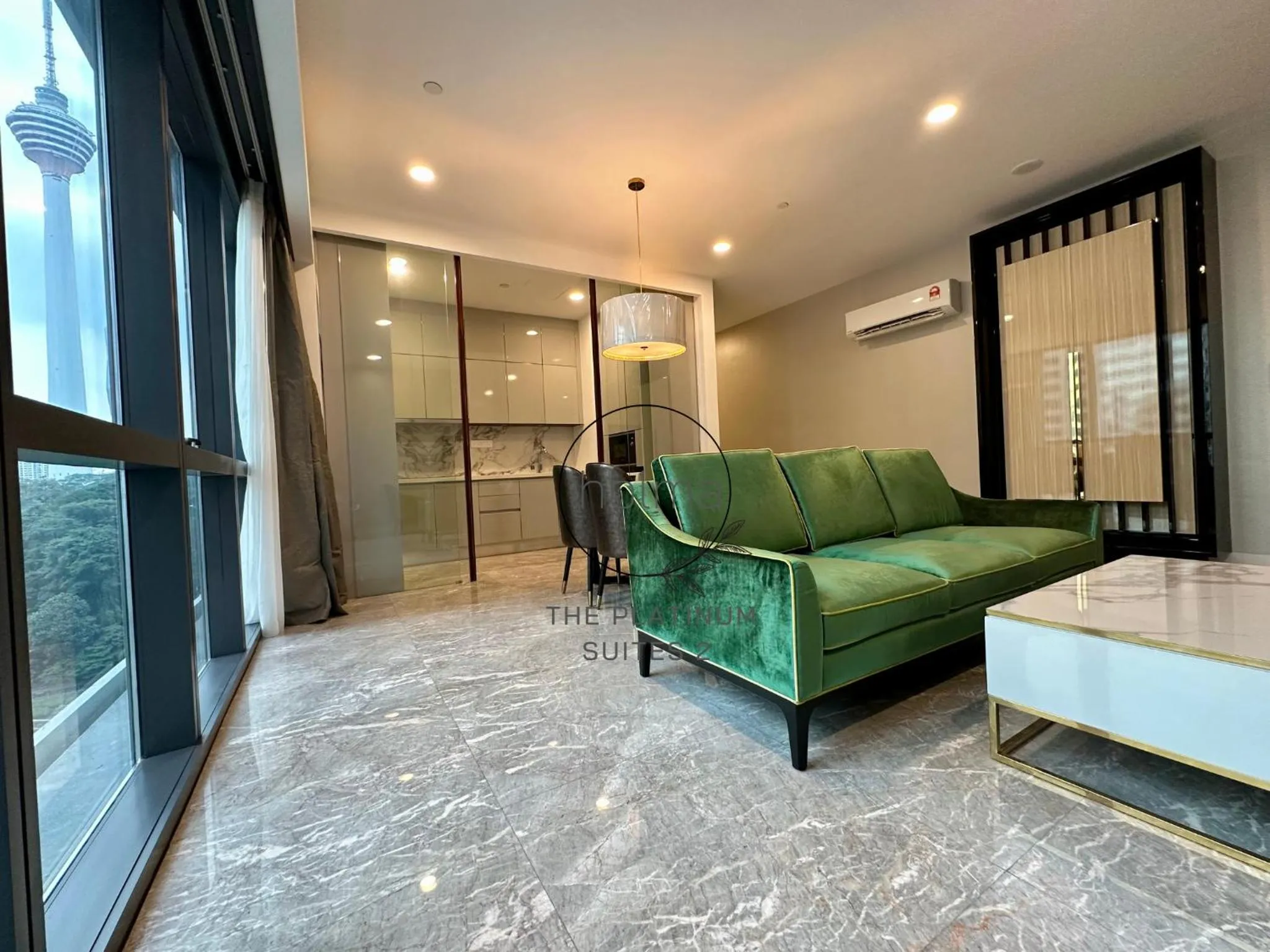 Living room in The Platinum 2 Kuala Lumpur by HOLMA