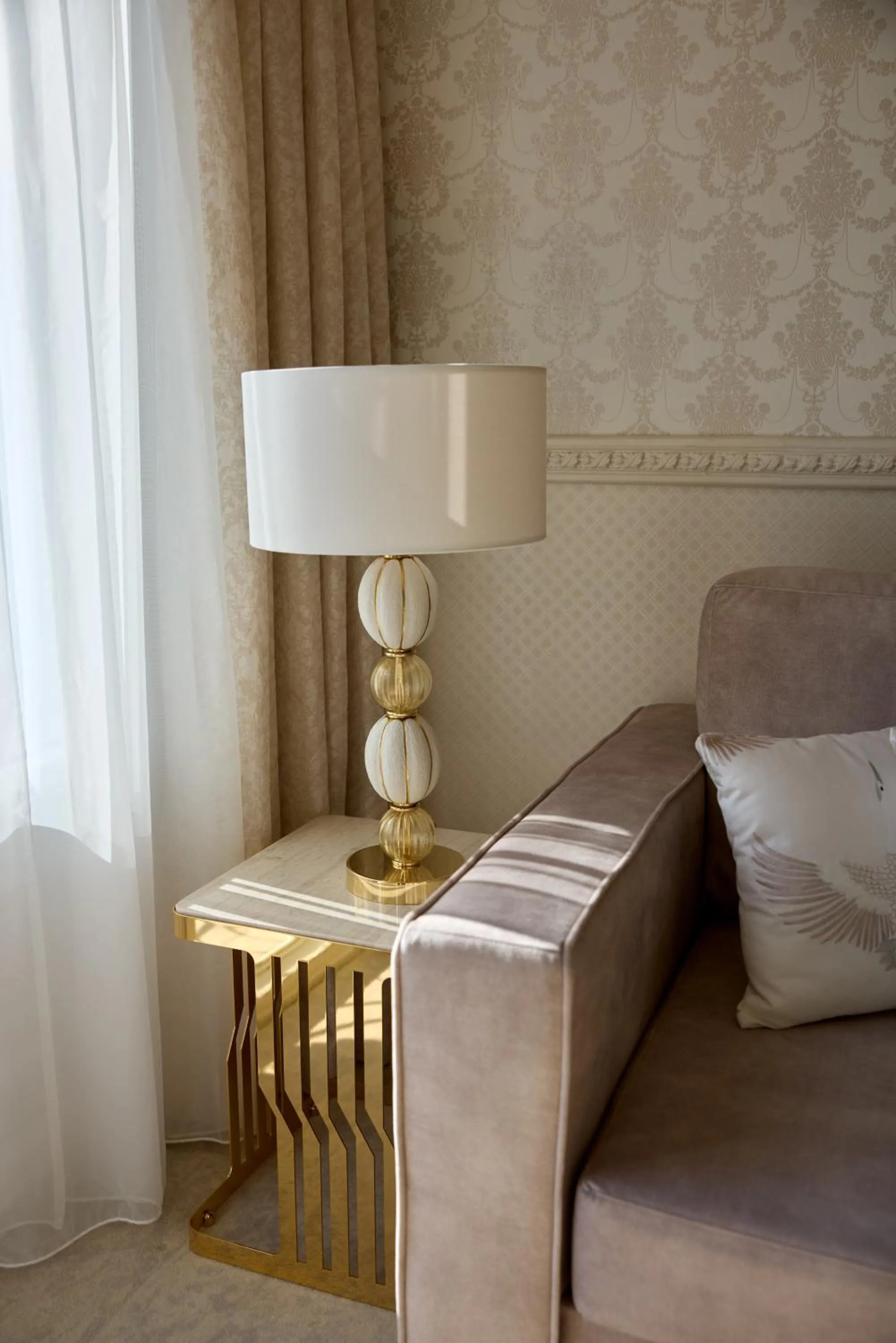 Living room, Bed in Mediterranean Palace