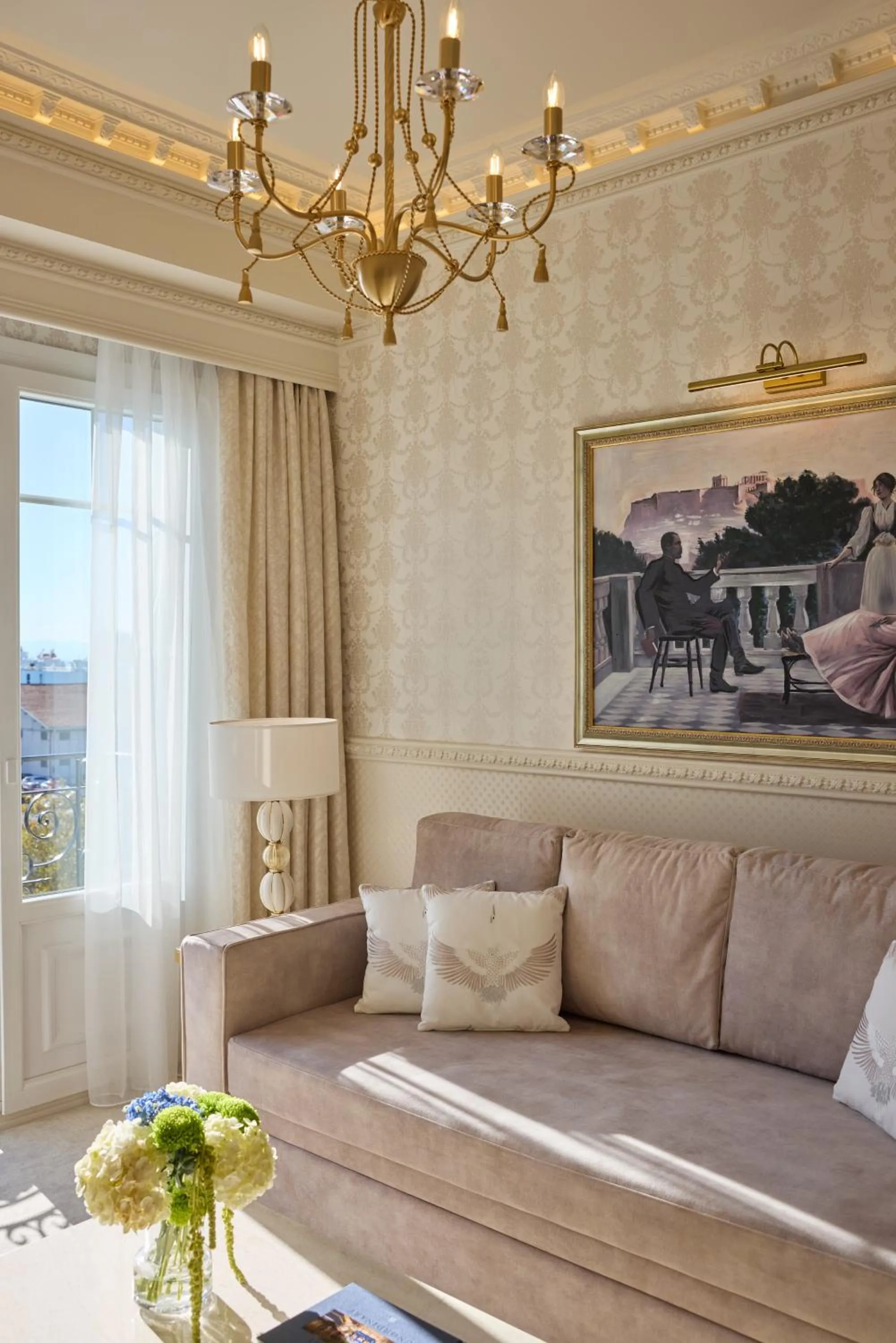 Seating area in Mediterranean Palace