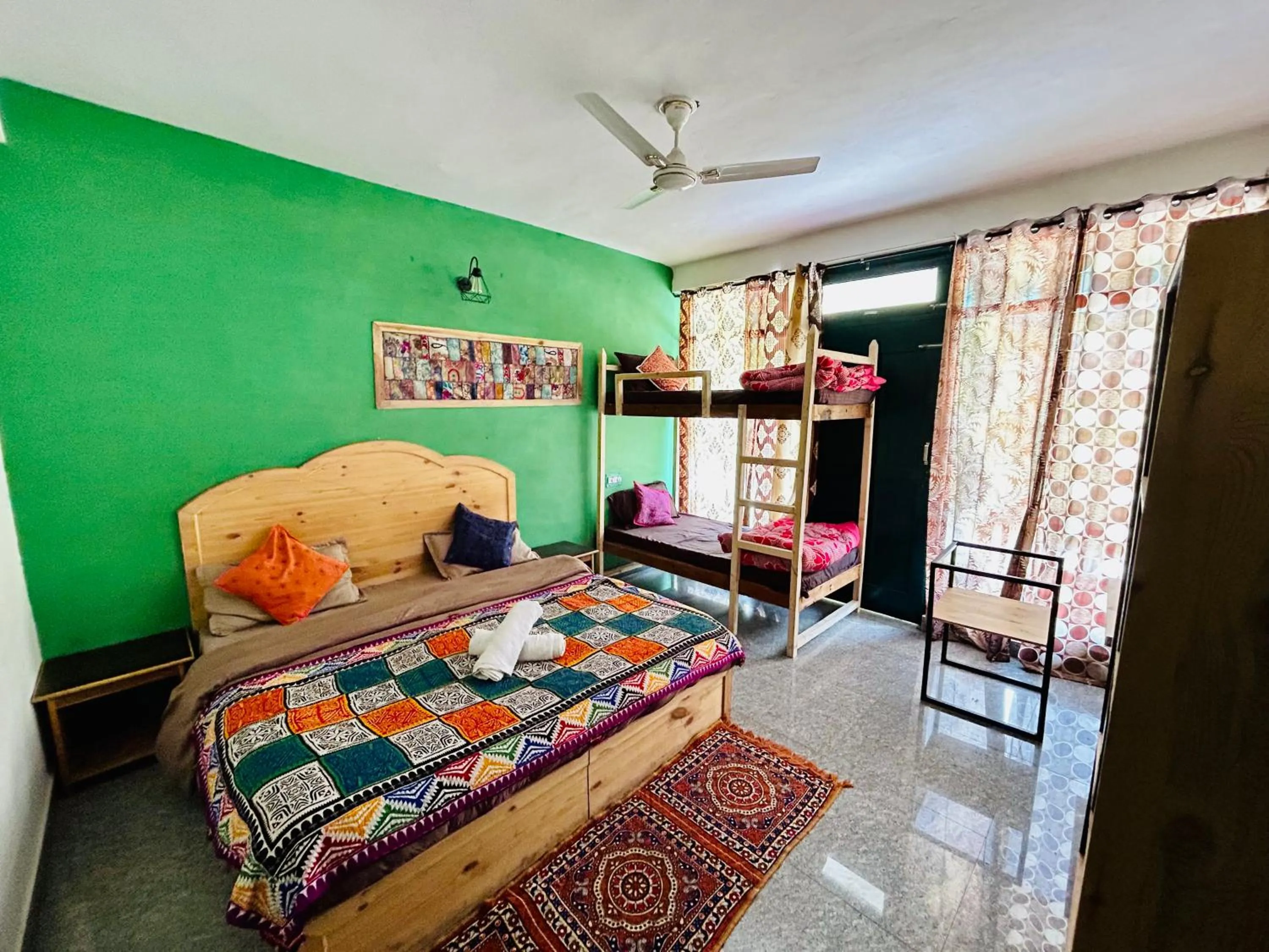 View (from property/room), Bed in Kasol Hostel