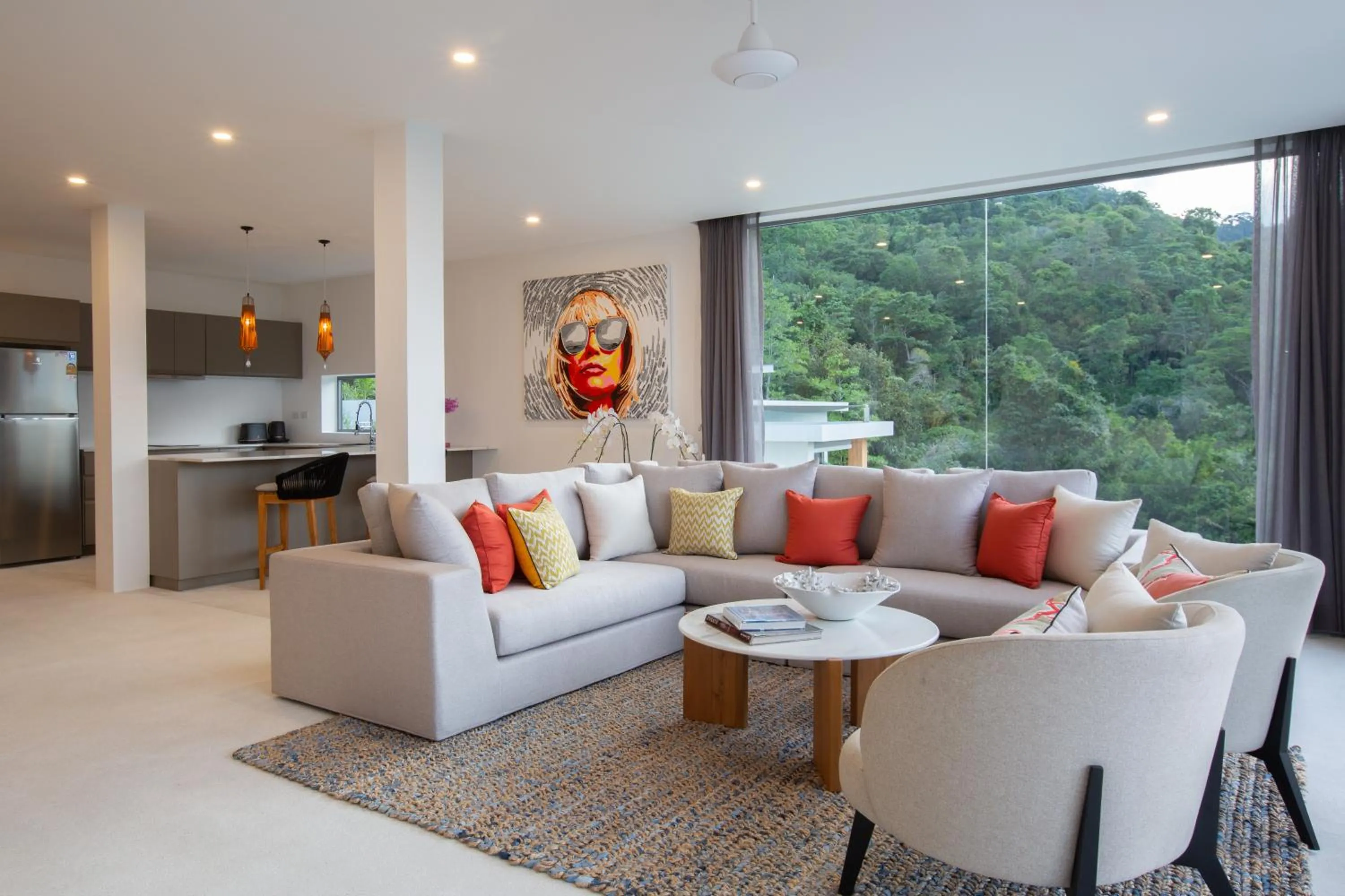 Living room in Zog Villas