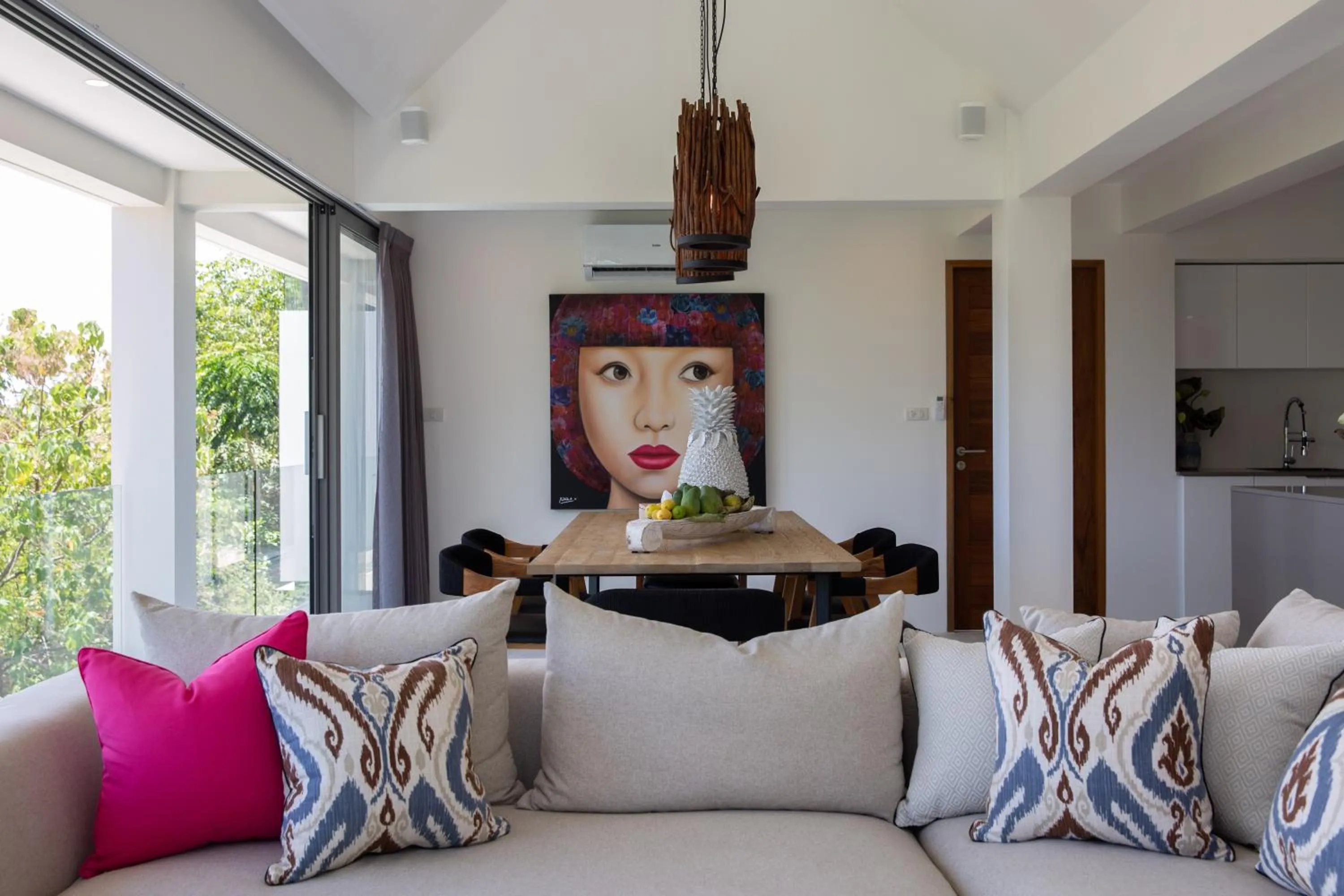 Living room in Zog Villas