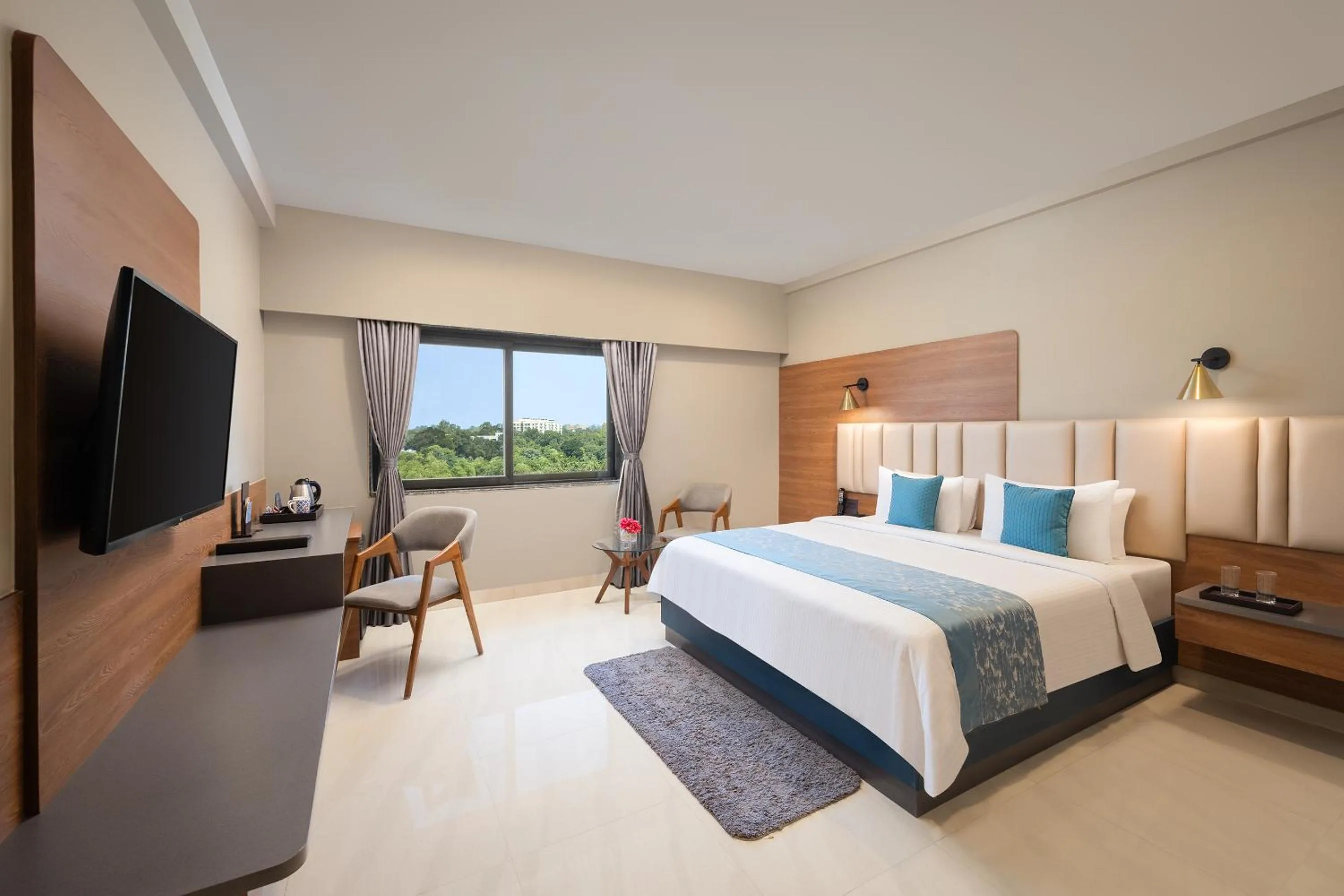 View (from property/room), Bed in Fortune Statue Of Unity, Ekta Nagar - Member ITC Hotels' Group