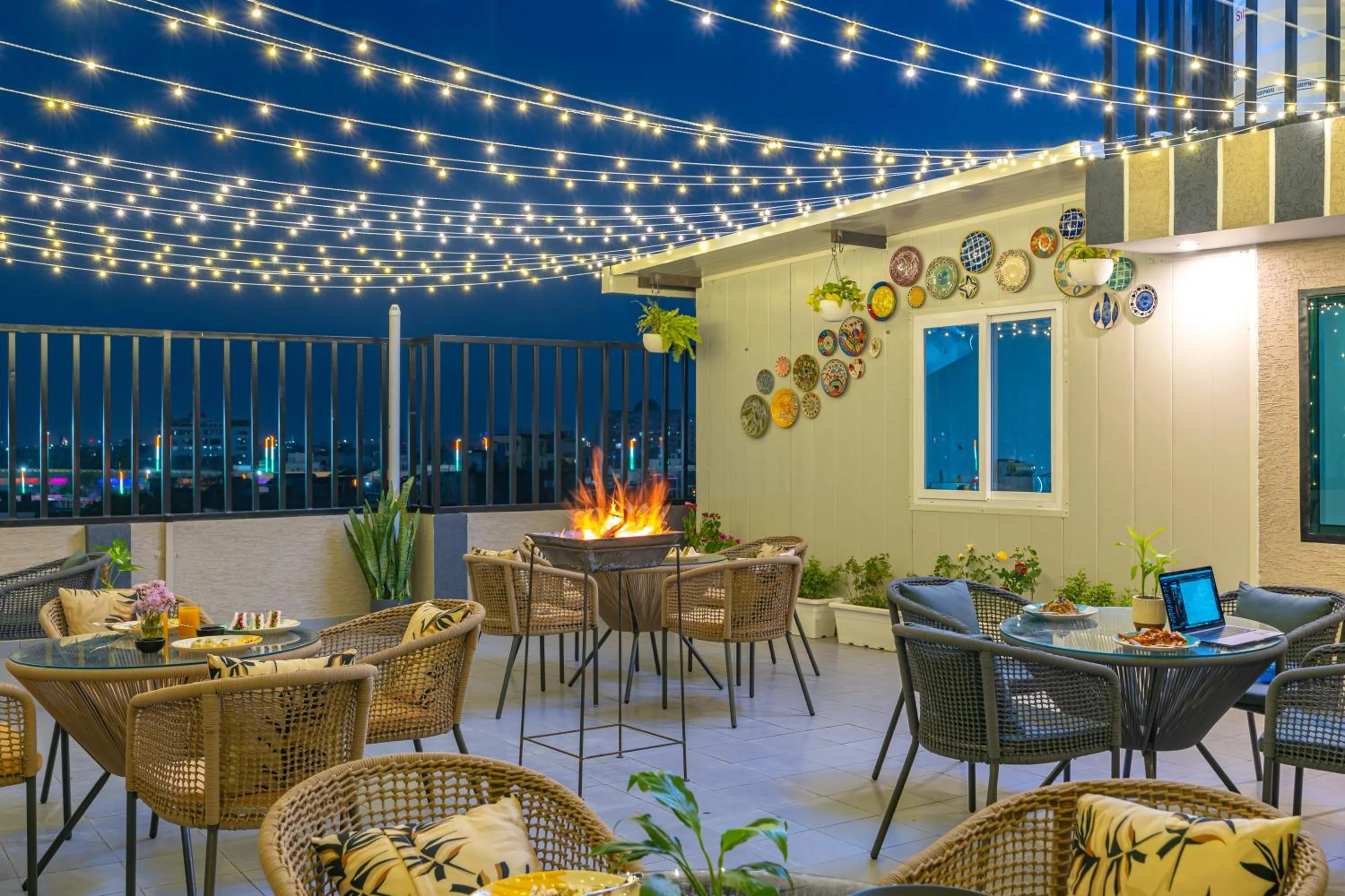 Patio in The Social Stays Jaipur formerly ArtBuzz